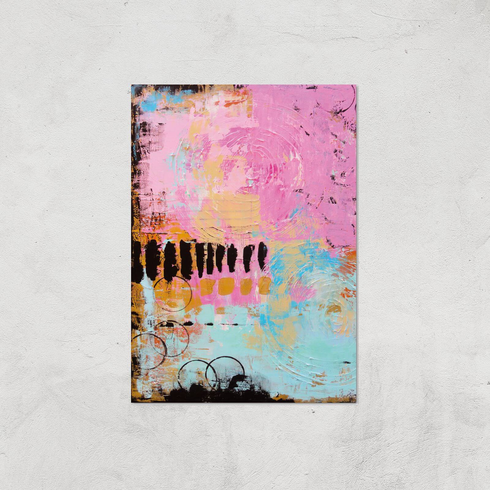 Abstract Cupcake Giclee Art Print - A4 - Print Only