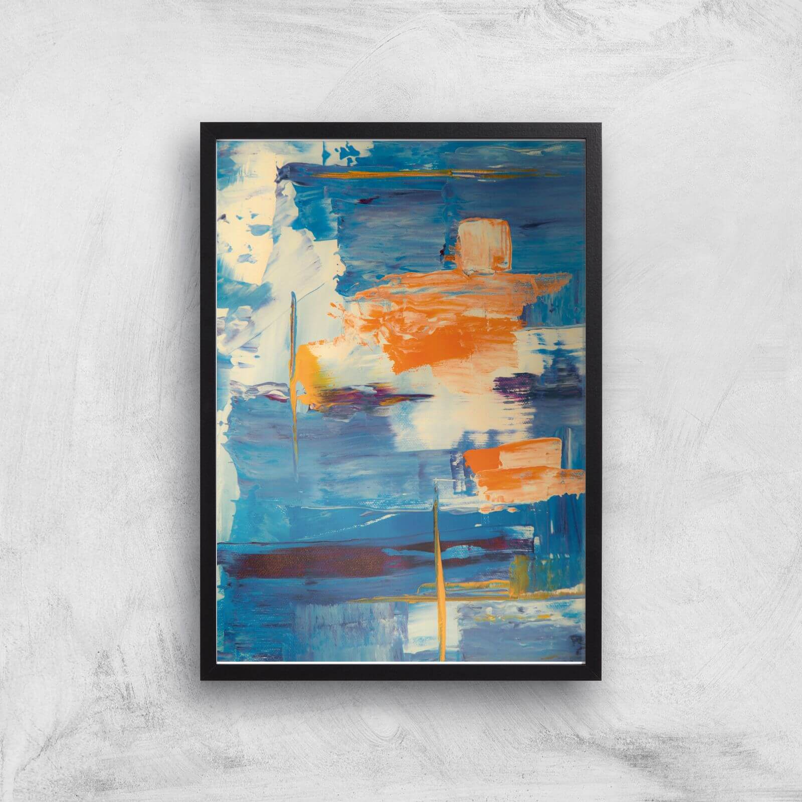 Rough Paint Giclee Art Print - A2 - Black Frame