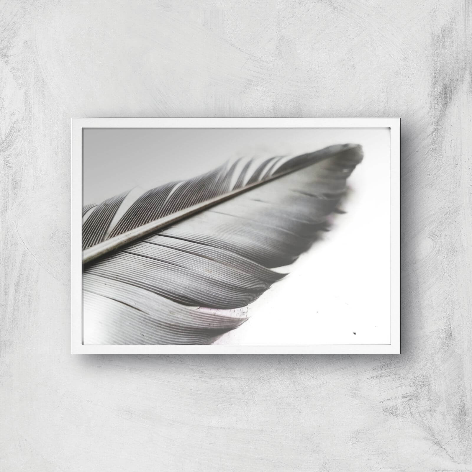 Leaf Or Feather? Giclee Art Print - A3 - White Frame