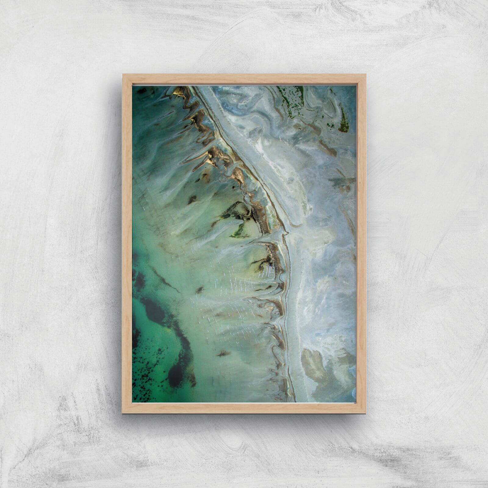 A Sea Of Glass Giclee Art Print - A4 - Wooden Frame