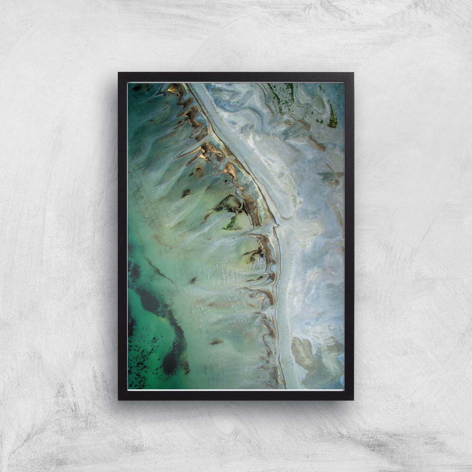 A Sea Of Glass Giclee Art Print - A2 - Black Frame