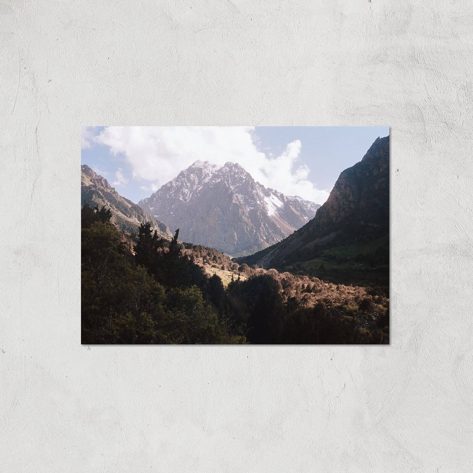 Mountain Range Stroll Giclee Art Print - A4 - Print Only