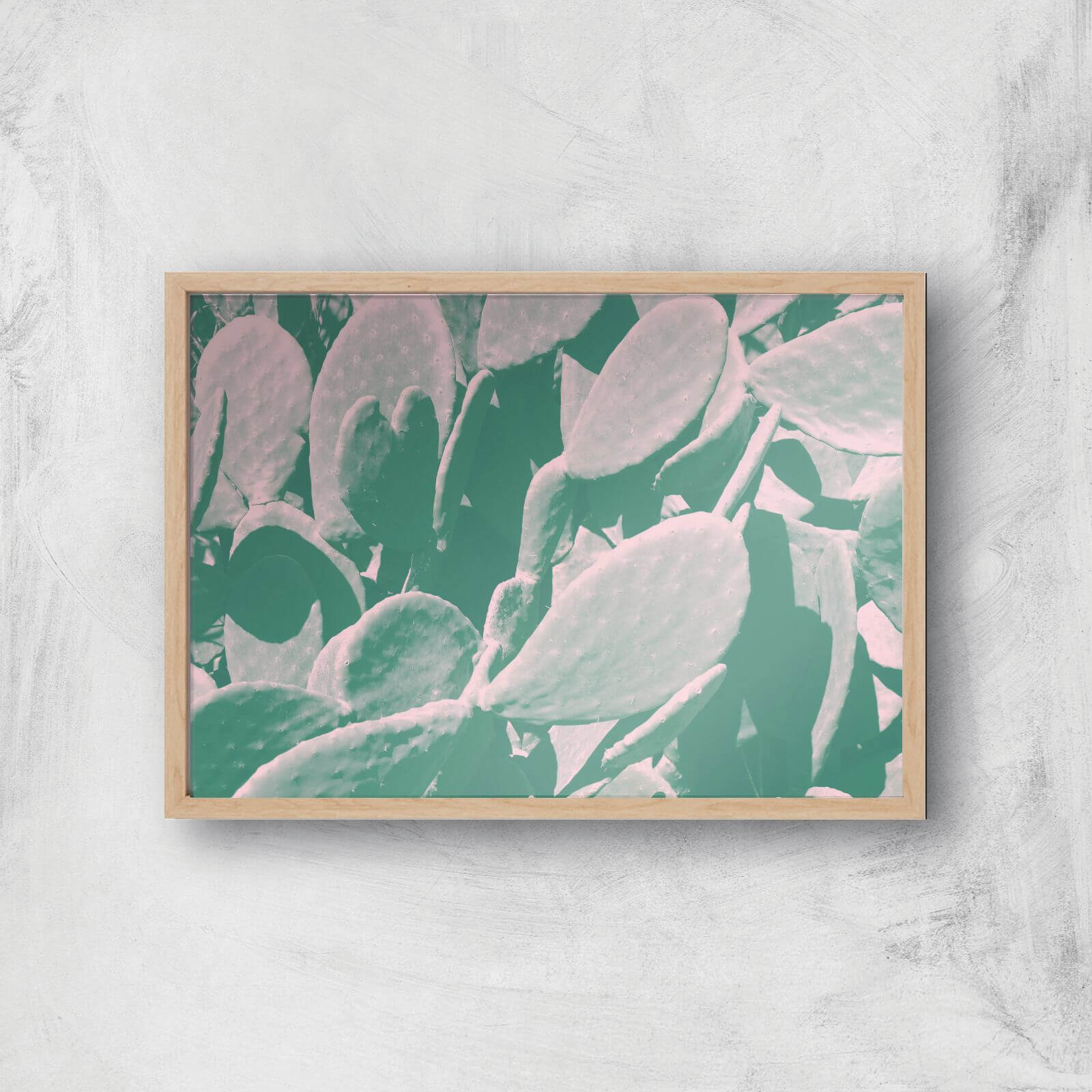 Over Exposed Leaves Giclee Art Print - A4 - Wooden Frame
