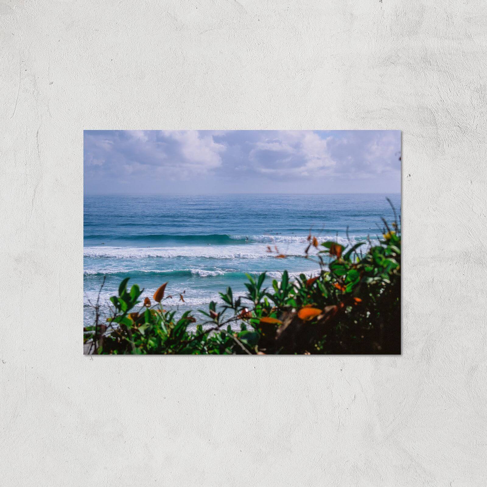 Watching The Waves Giclee Art Print - A4 - Print Only