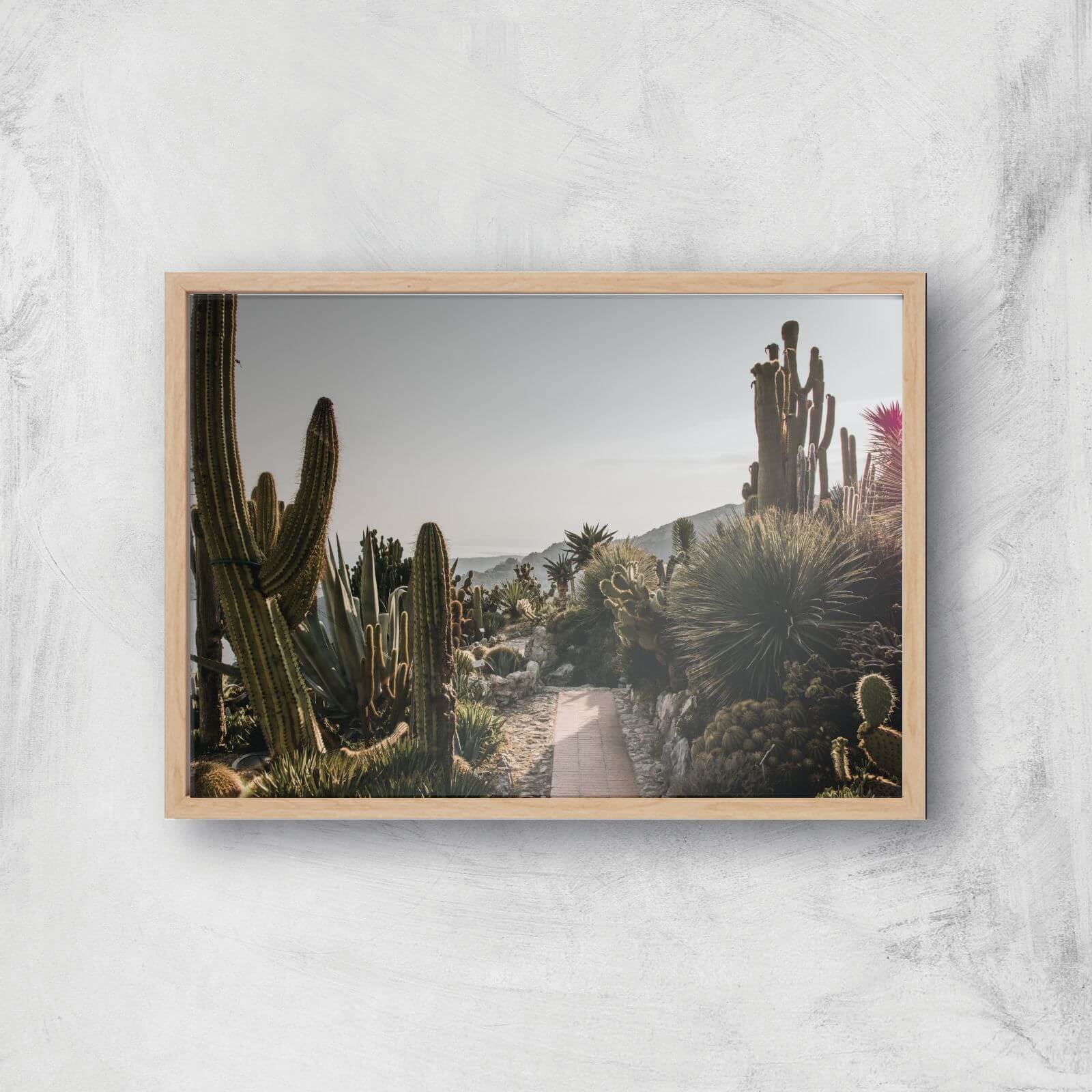 Garden Path Way Giclee Art Print - A3 - Wooden Frame