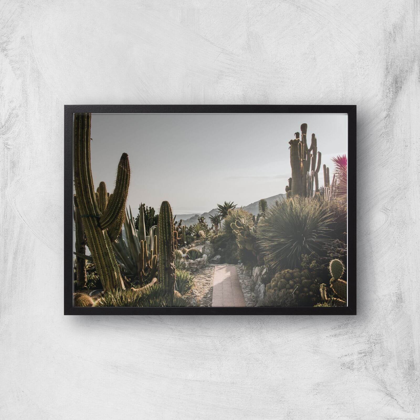 Garden Path Way Giclee Art Print - A2 - Black Frame