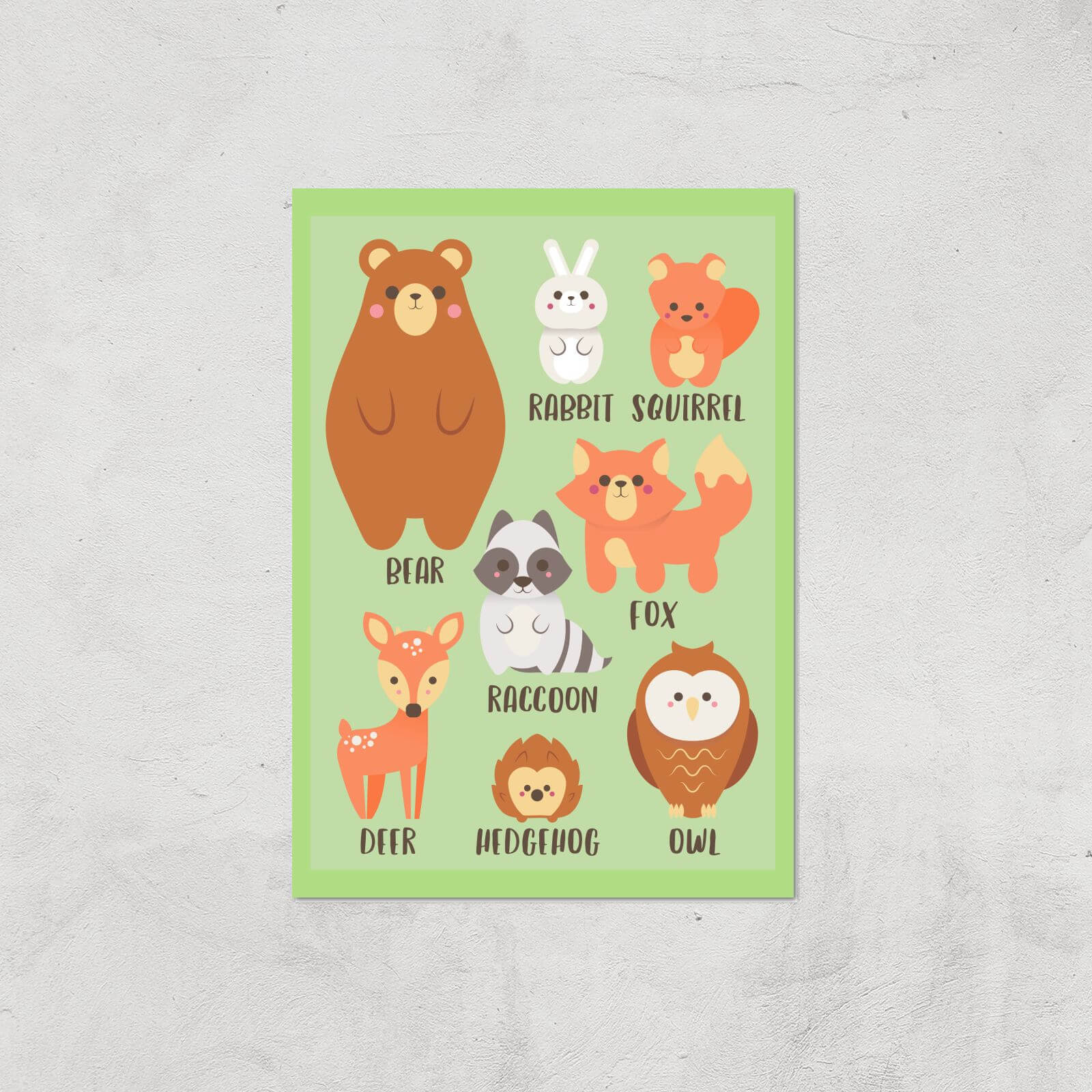 Woodland Gang Giclee Art Print - A4 - Print Only