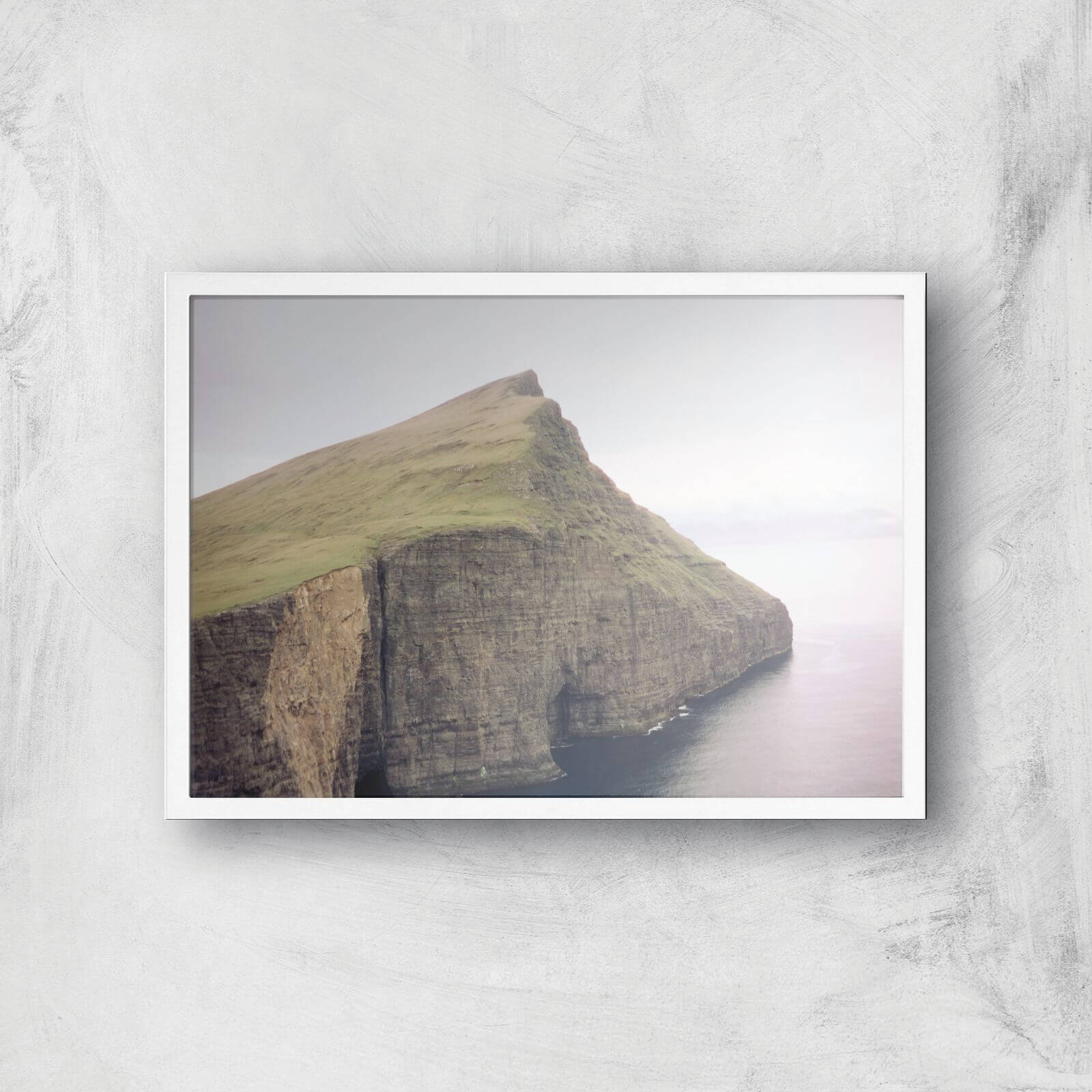 Cliff Edge Giclee Art Print - A3 - White Frame