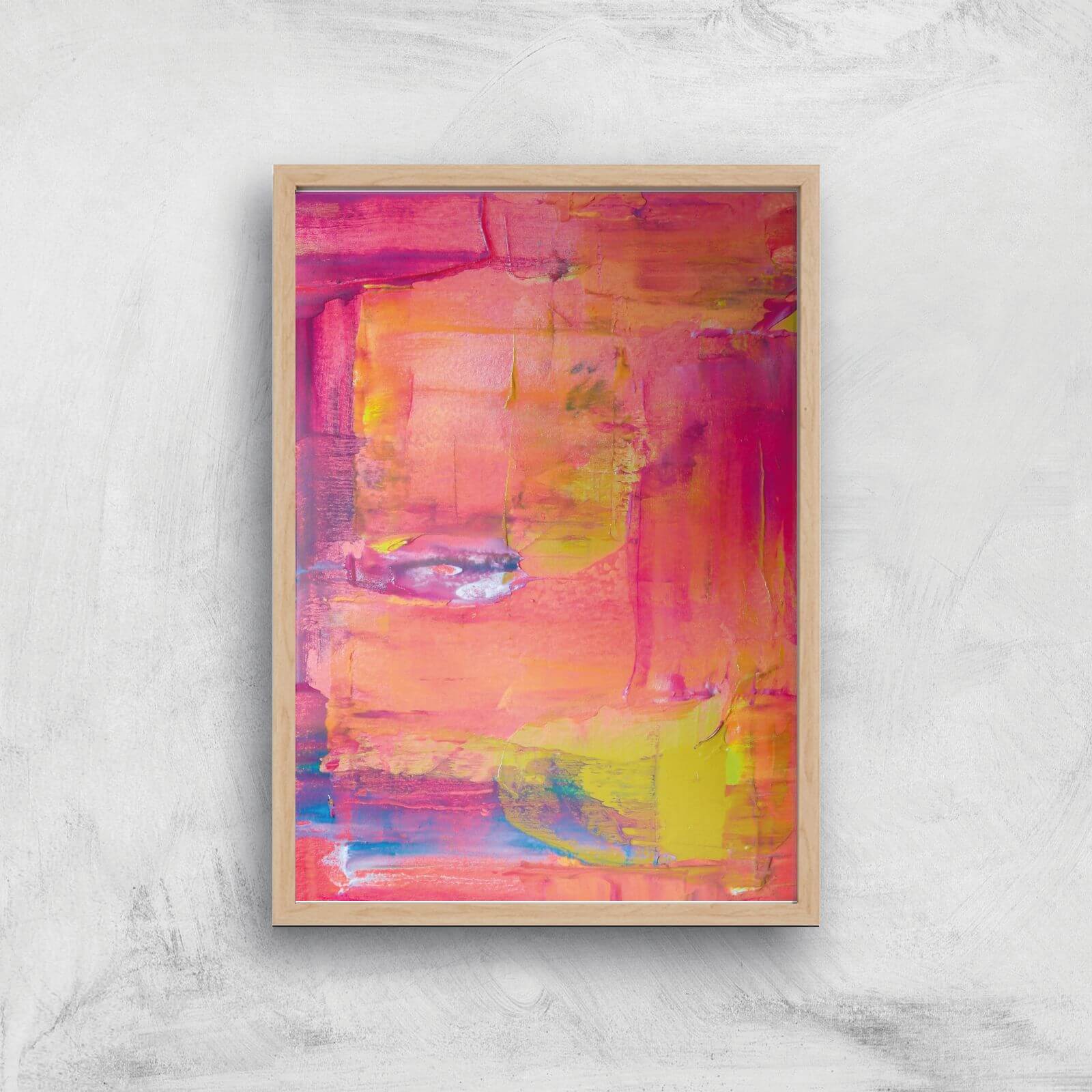 Lost In Colours Giclee Art Print - A3 - Wooden Frame