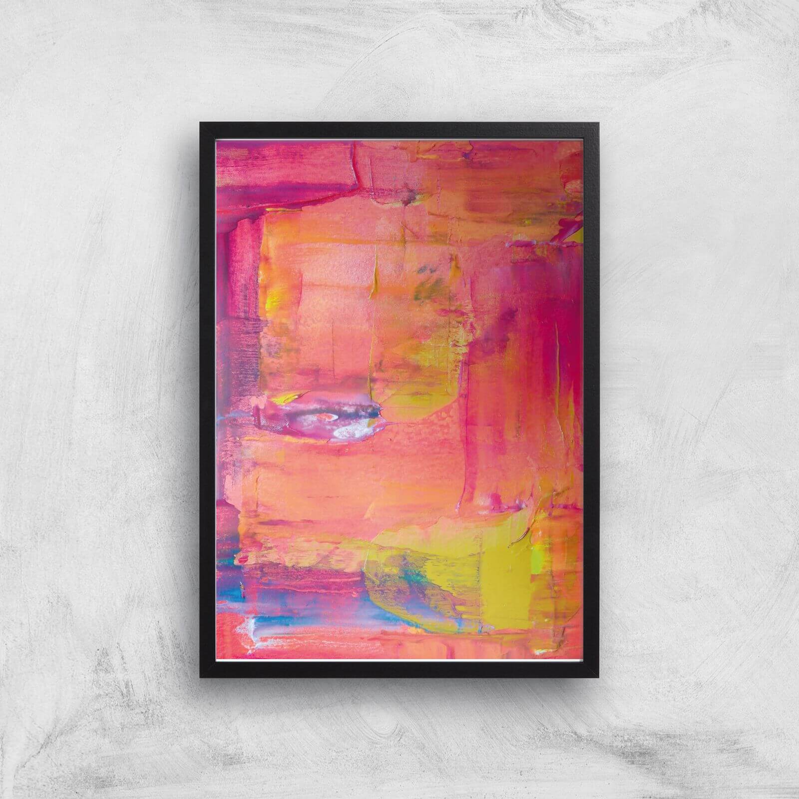 Lost In Colours Giclee Art Print - A3 - Black Frame