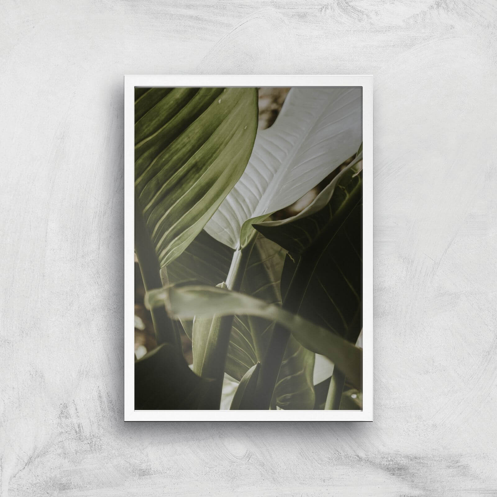 Saturated Leaves Giclee Art Print - A2 - White Frame