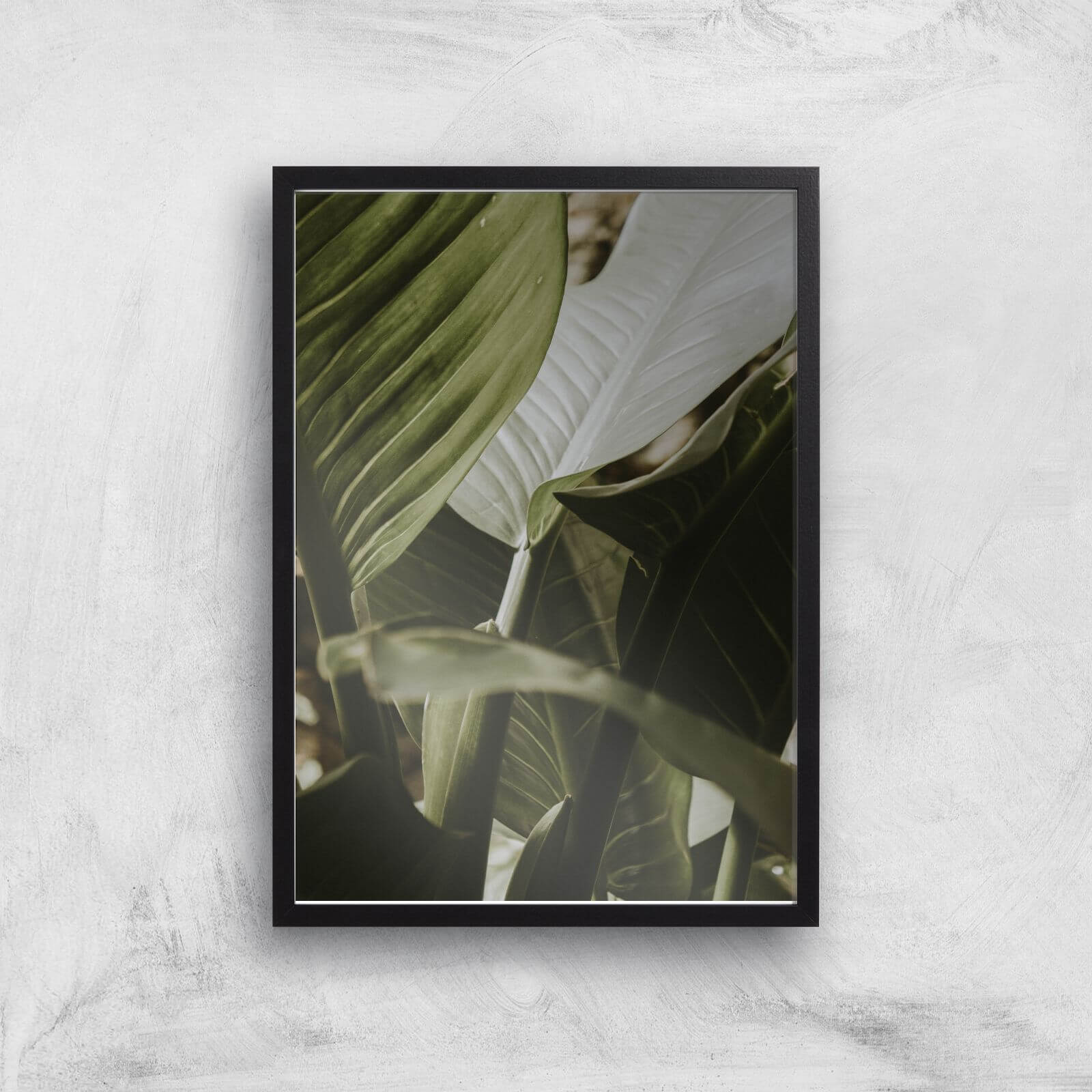 Saturated Leaves Giclee Art Print - A2 - Black Frame