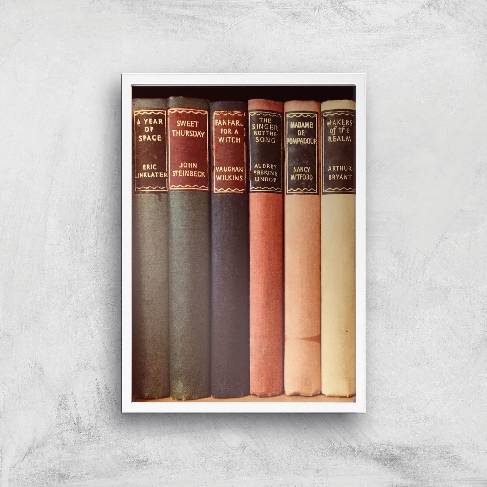 Old Book Shop Giclee Art Print - A3 - White Frame