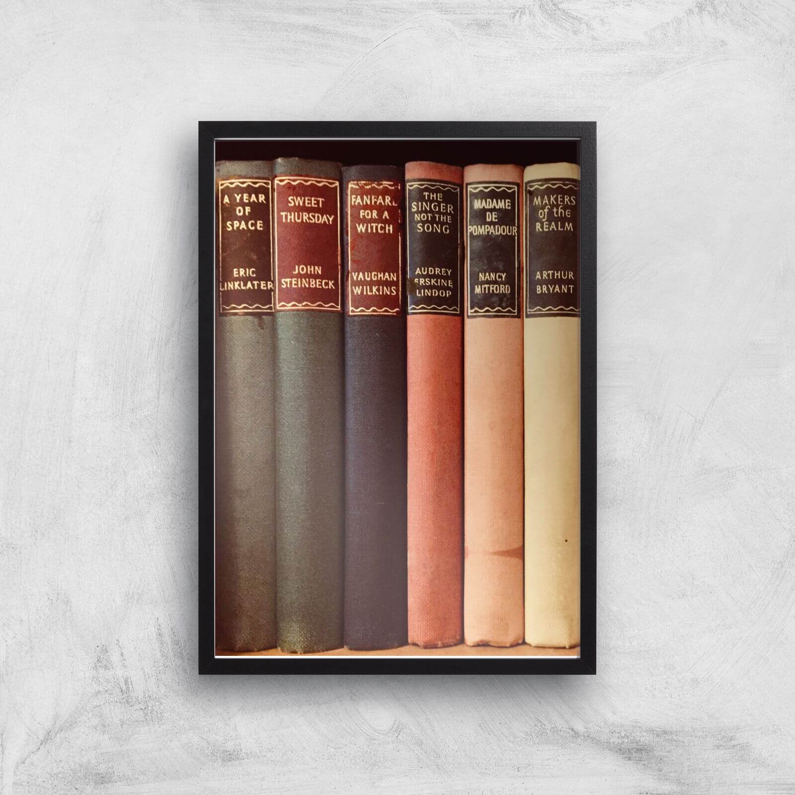 Old Book Shop Giclee Art Print - A3 - Black Frame