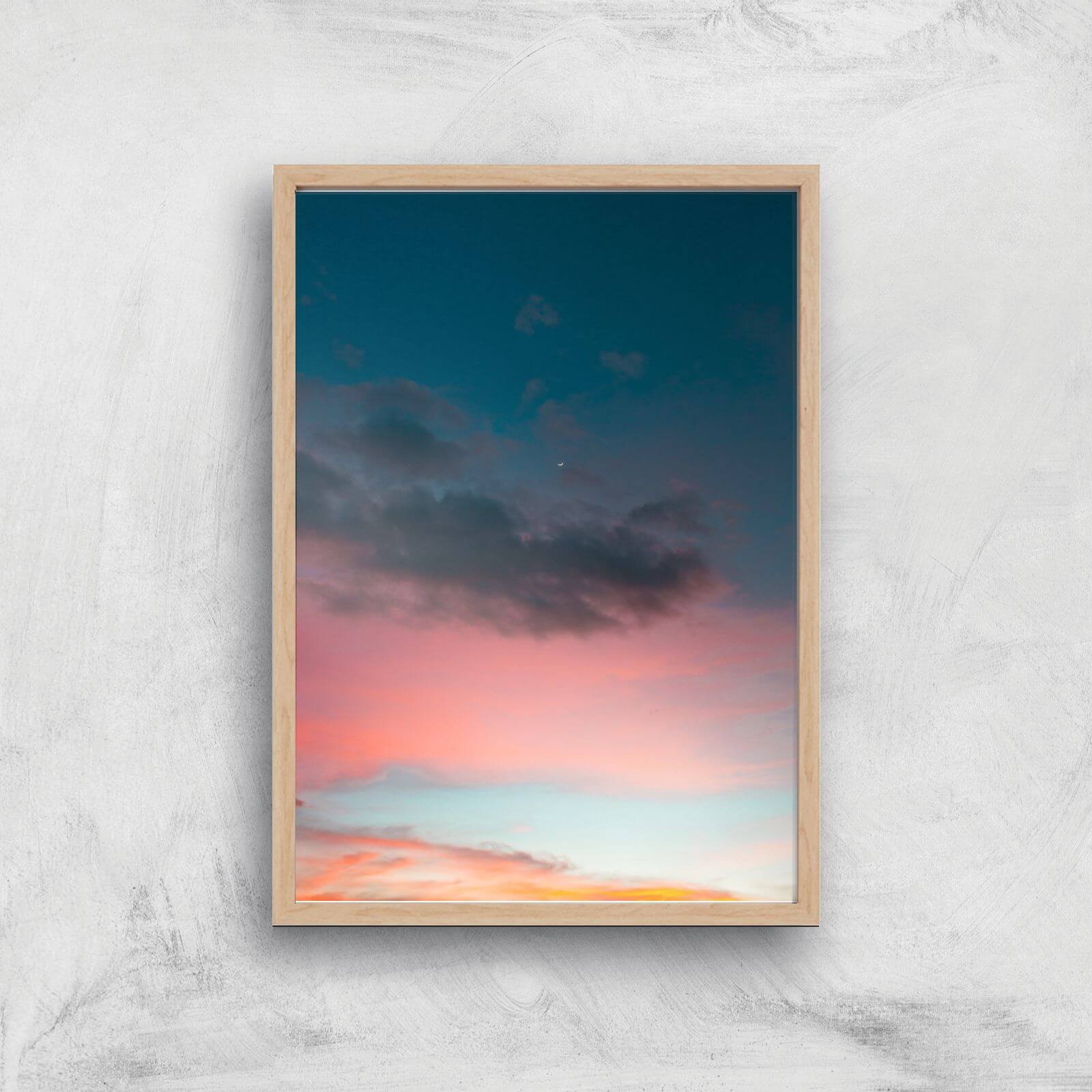Peaceful Sunset Giclee Art Print - A4 - Wooden Frame