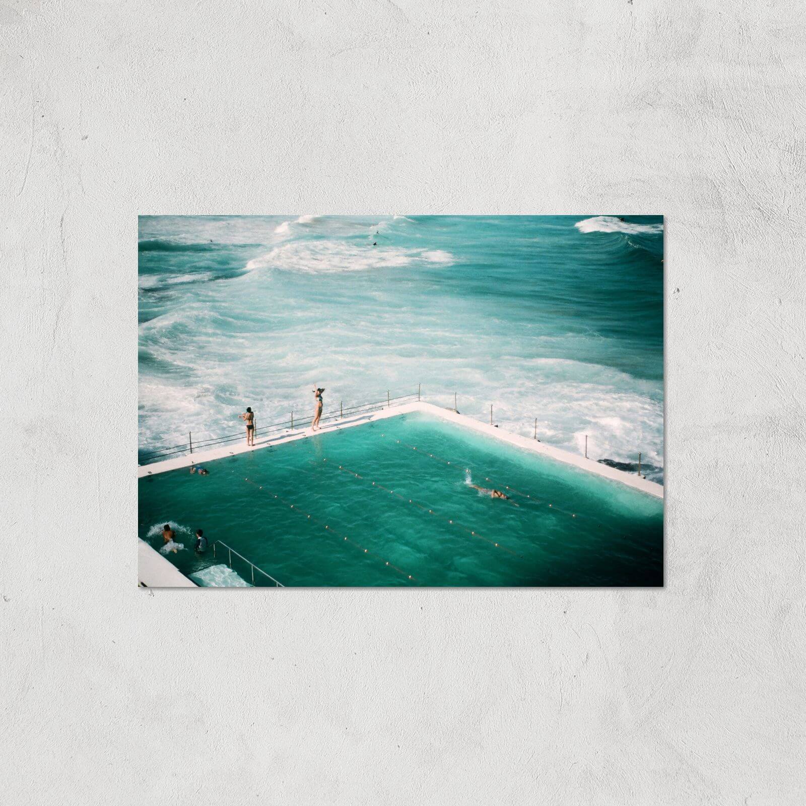Rough Seas And Calm Pools Giclee Art Print - A3 - Print Only
