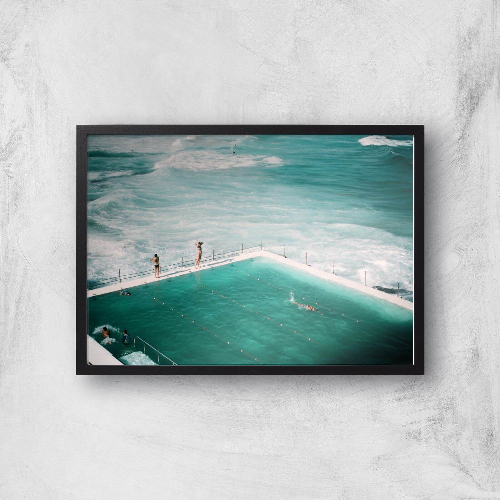 Rough Seas And Calm Pools Giclee Art Print - A3 - Black Frame