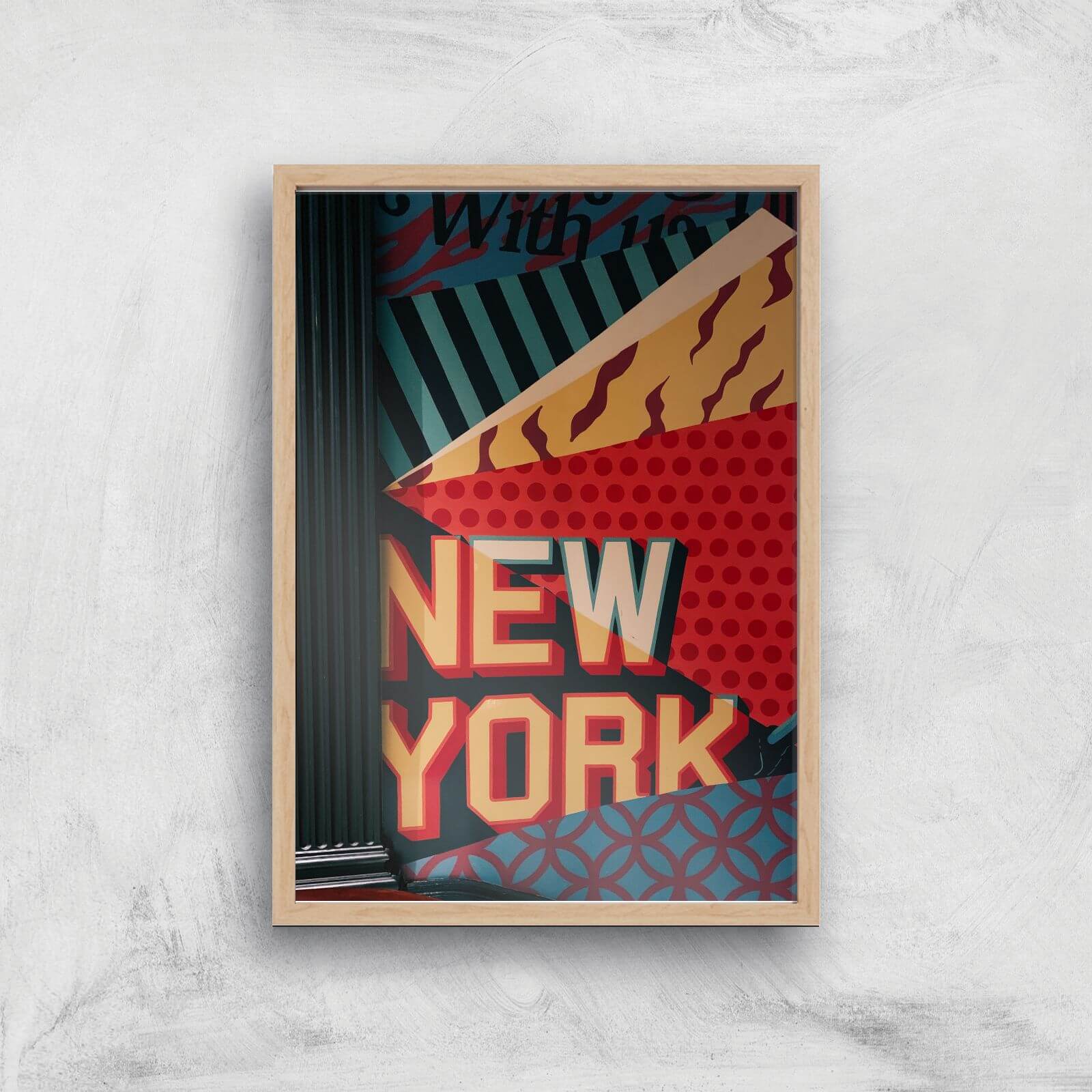 It's A Hell Of A Town Giclee Art Print - A4 - Wooden Frame