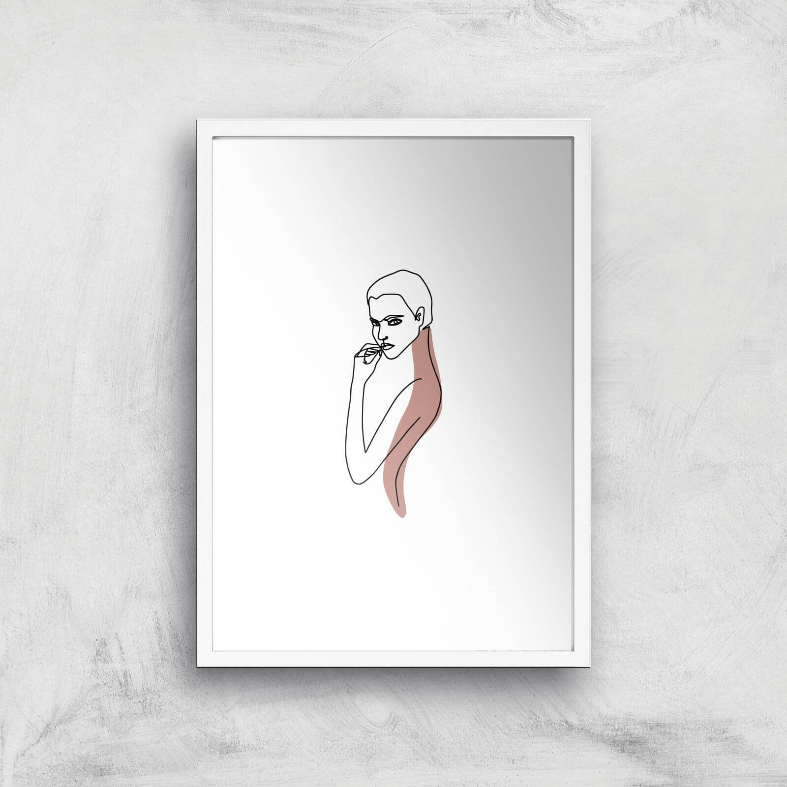 Not In The Mood Giclee Art Print - A2 - White Frame