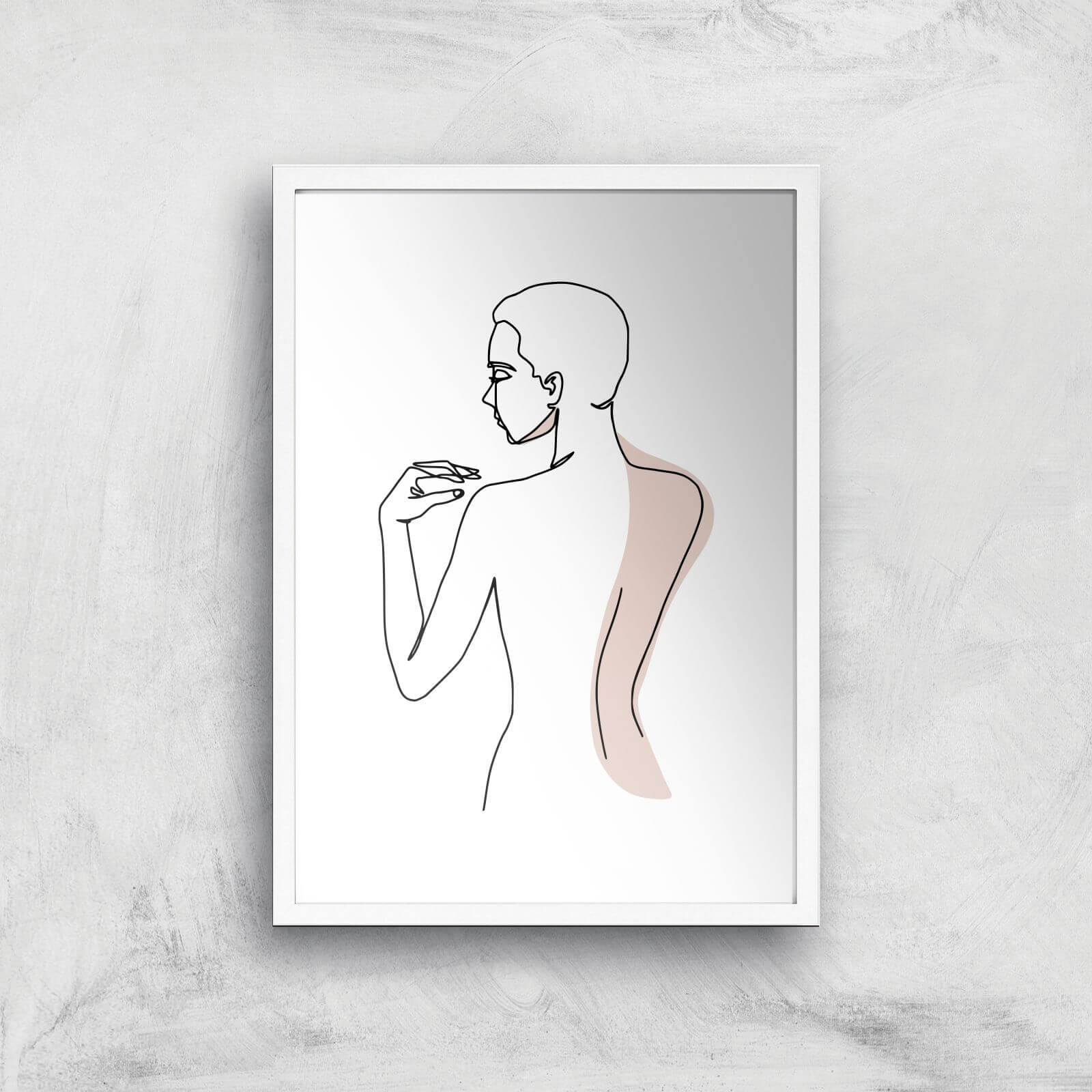 Itchy Back Giclee Art Print - A2 - White Frame