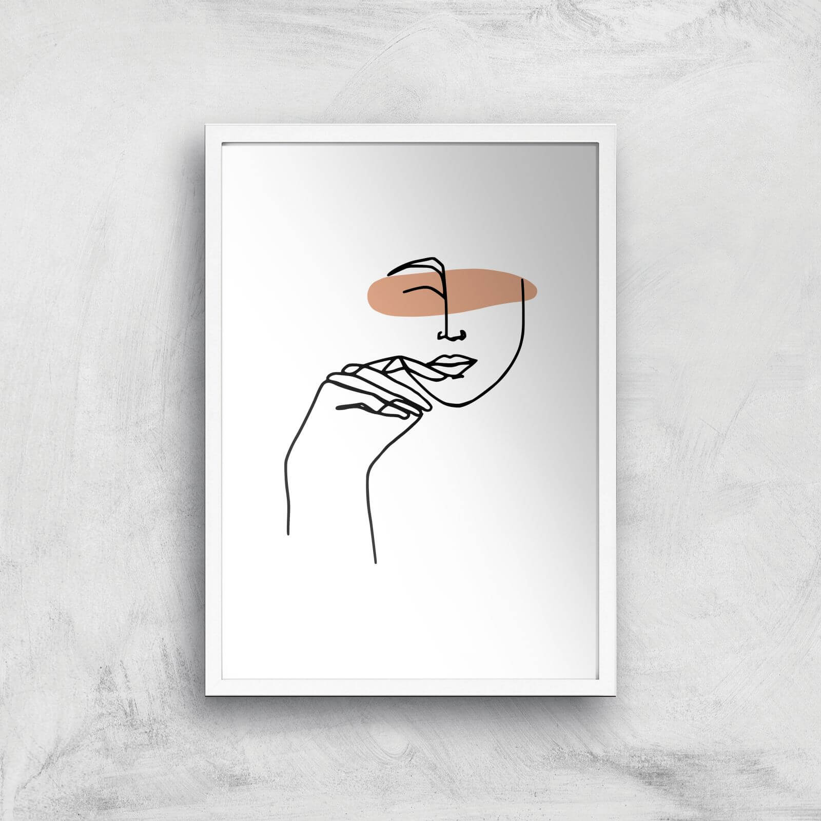 A Cheeky Grin Giclee Art Print - A3 - White Frame