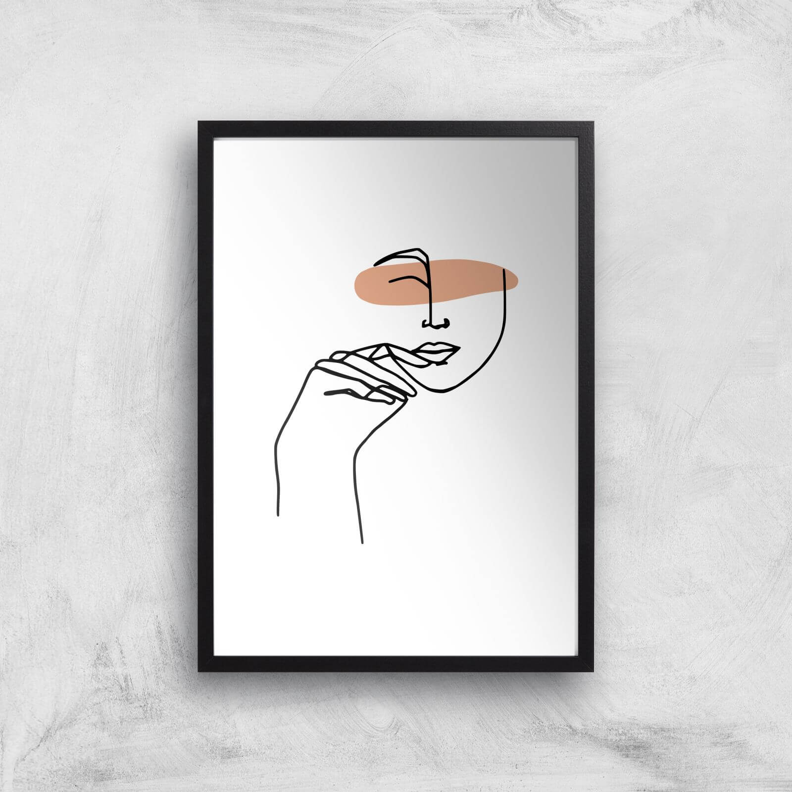 A Cheeky Grin Giclee Art Print - A2 - Black Frame