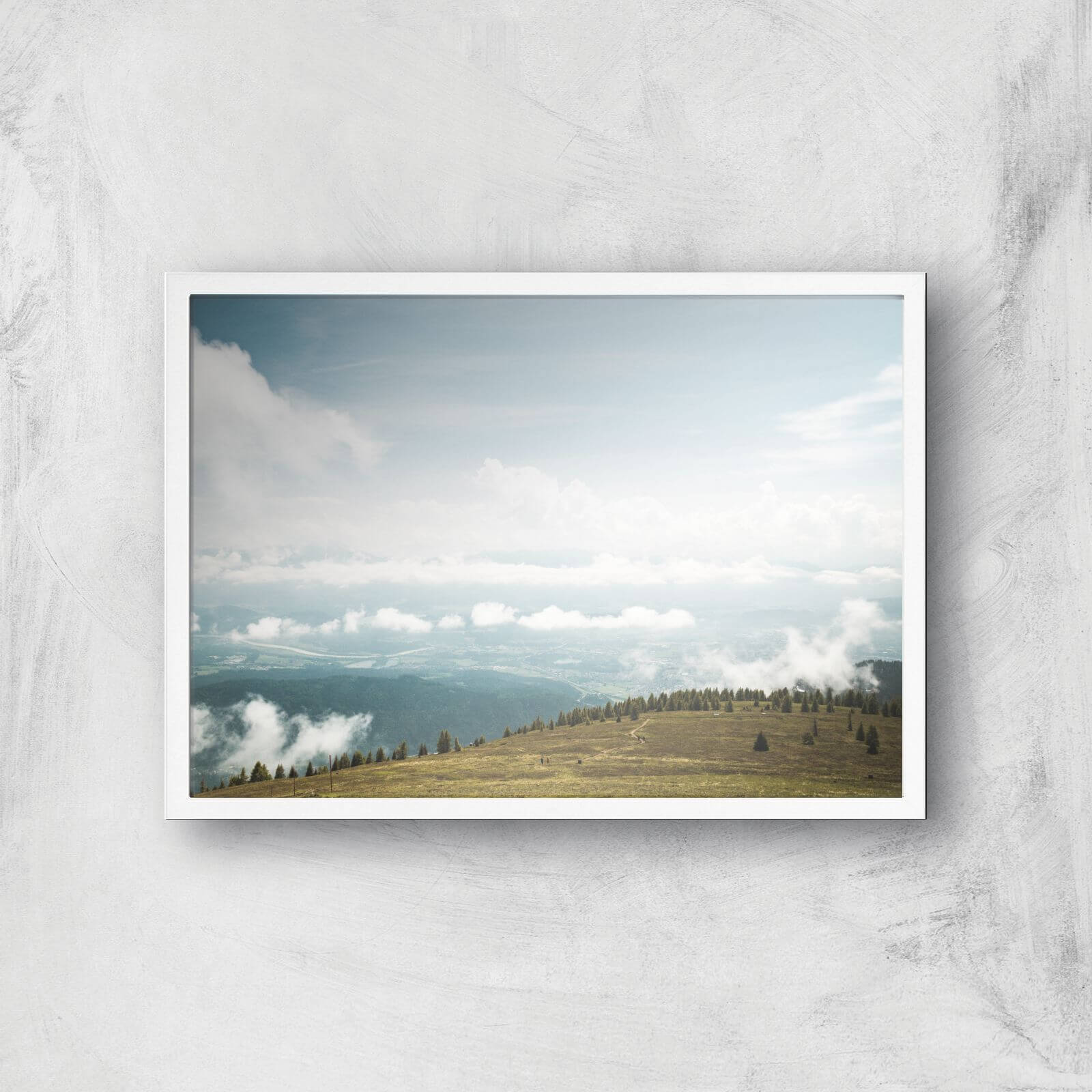 Open Plain Giclee Art Print - A3 - White Frame