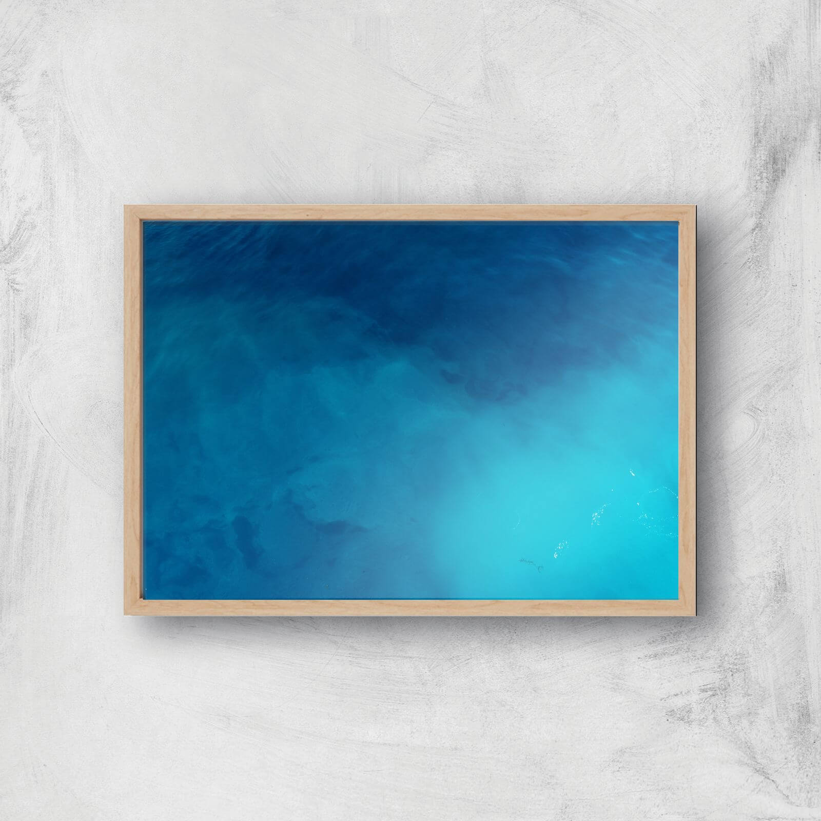 Deep Blue Sea Giclee Art Print - A2 - Wooden Frame