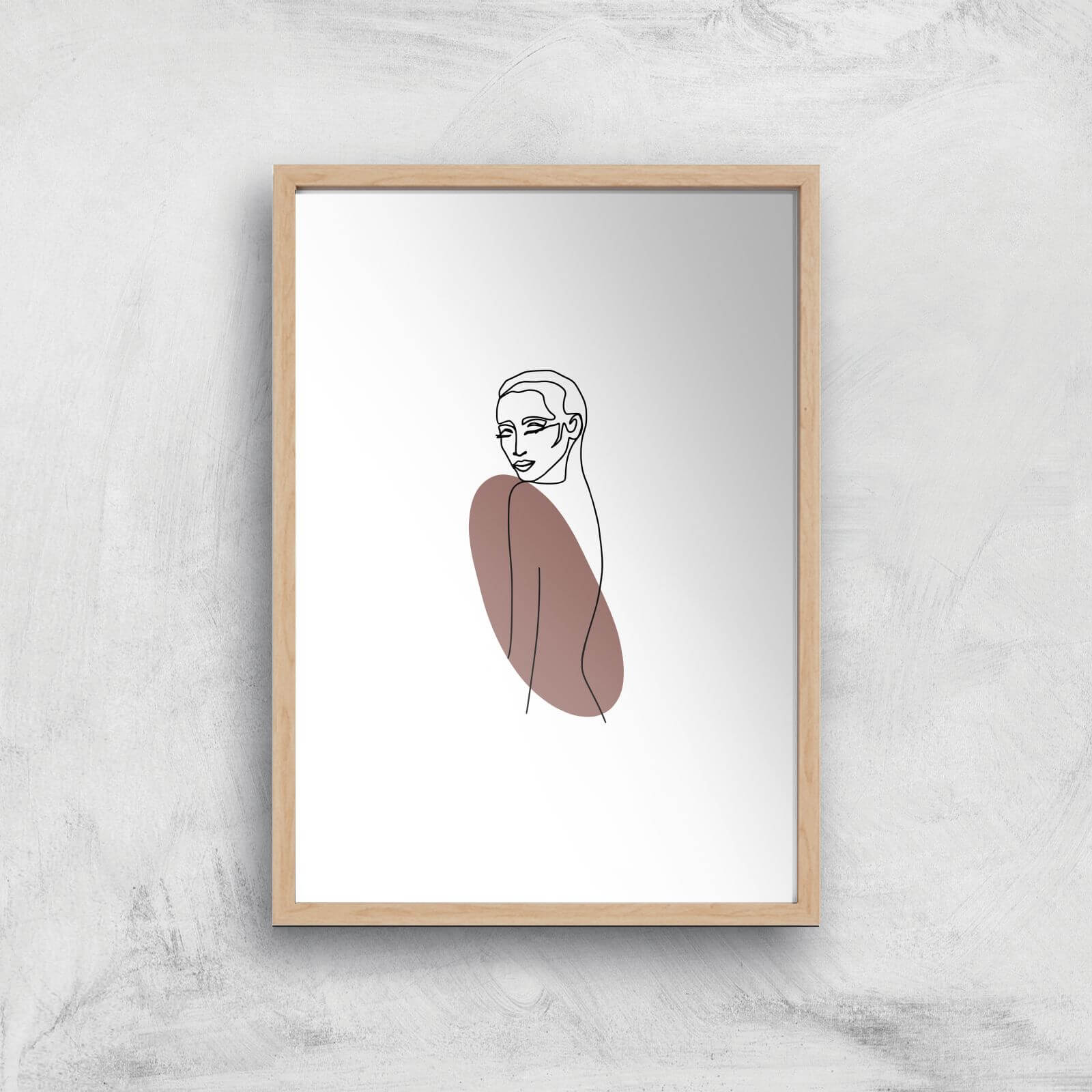 Caught My Gaze Giclee Art Print - A4 - Wooden Frame