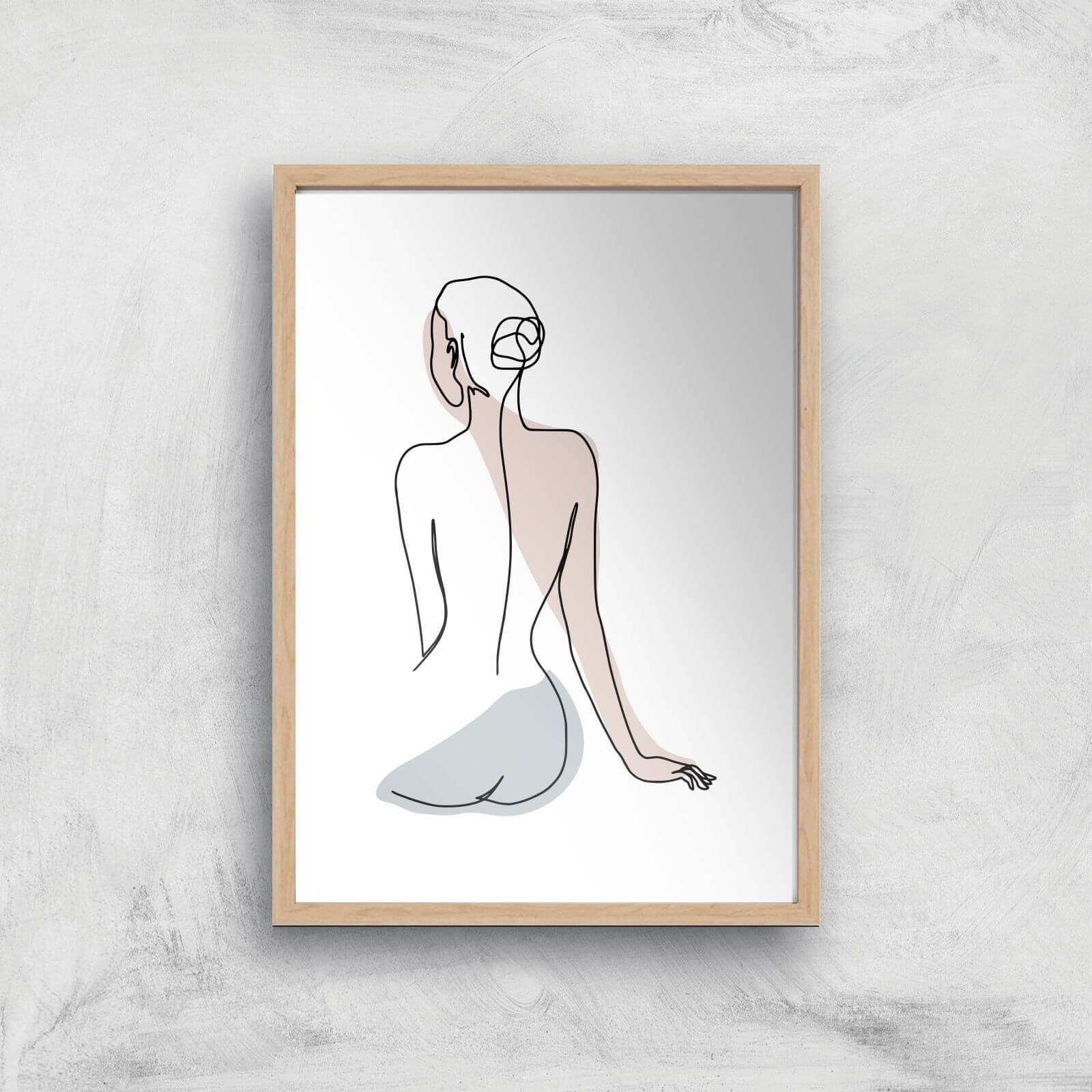 Waiting Giclee Art Print - A2 - Wooden Frame