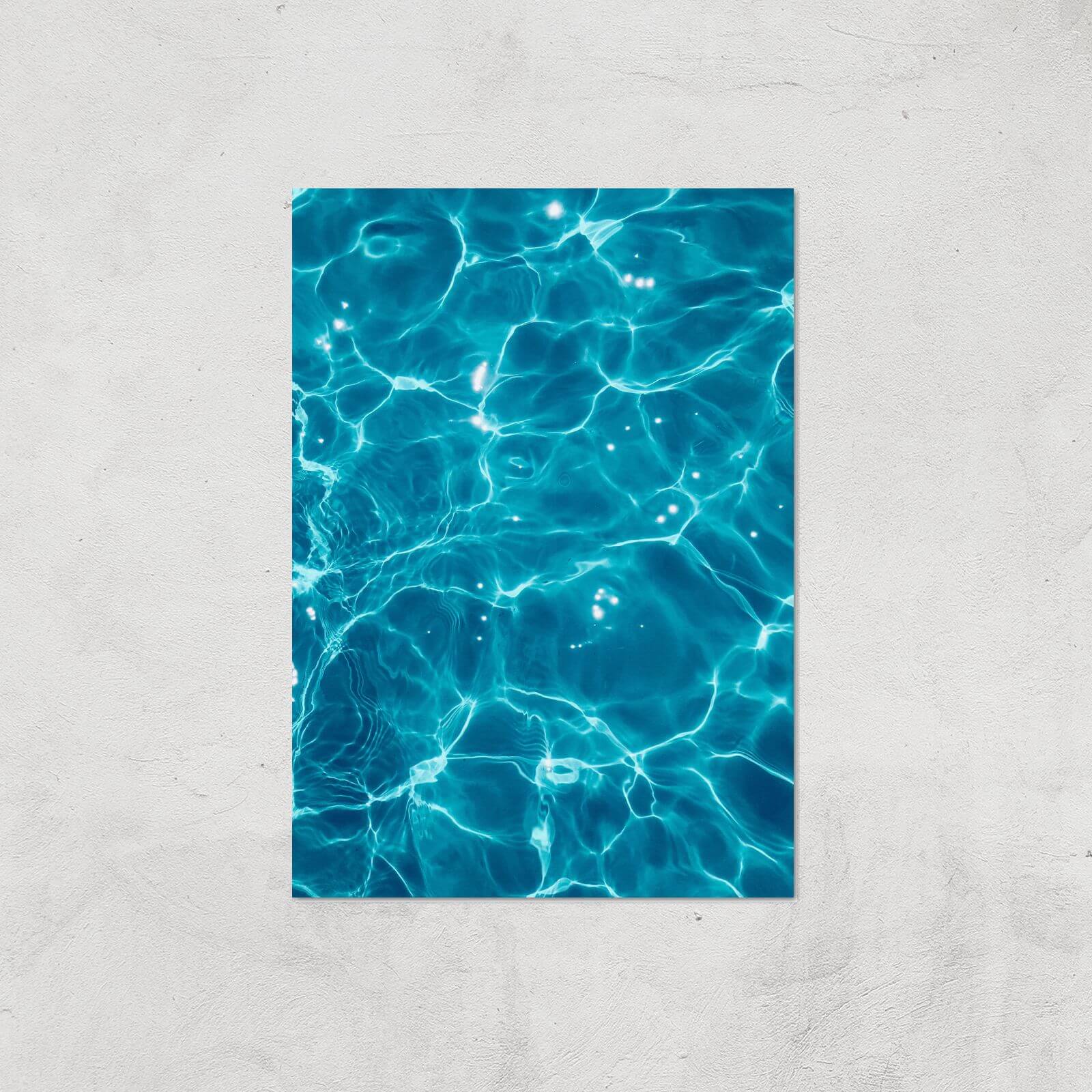 Sun Reflecting Off The Pool Giclee Art Print - A3 - Print Only