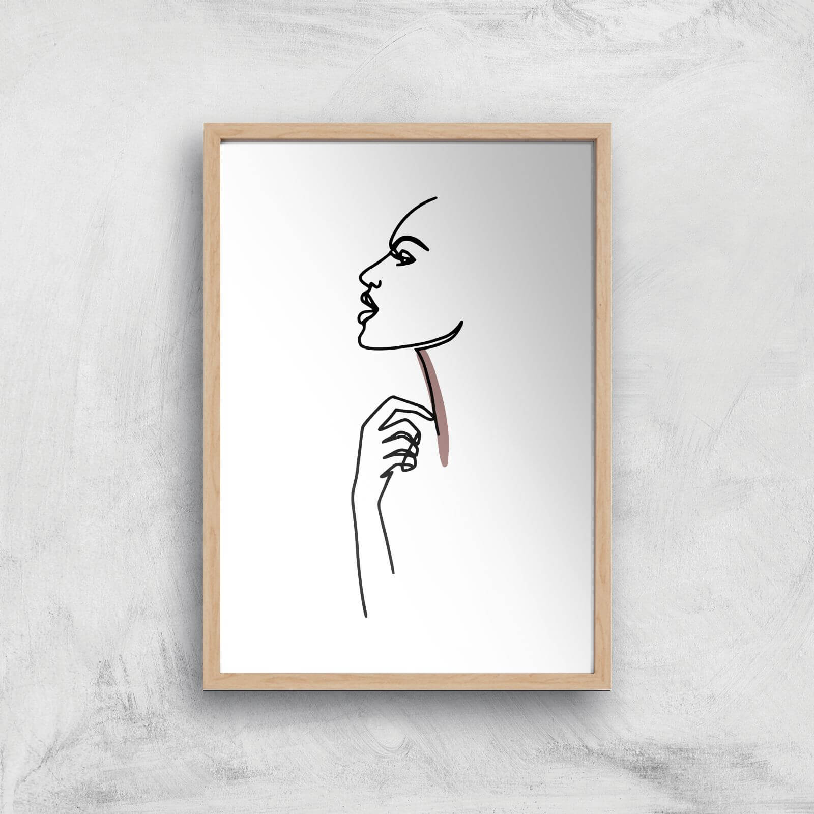 Something In My Throat Giclee Art Print - A3 - Wooden Frame