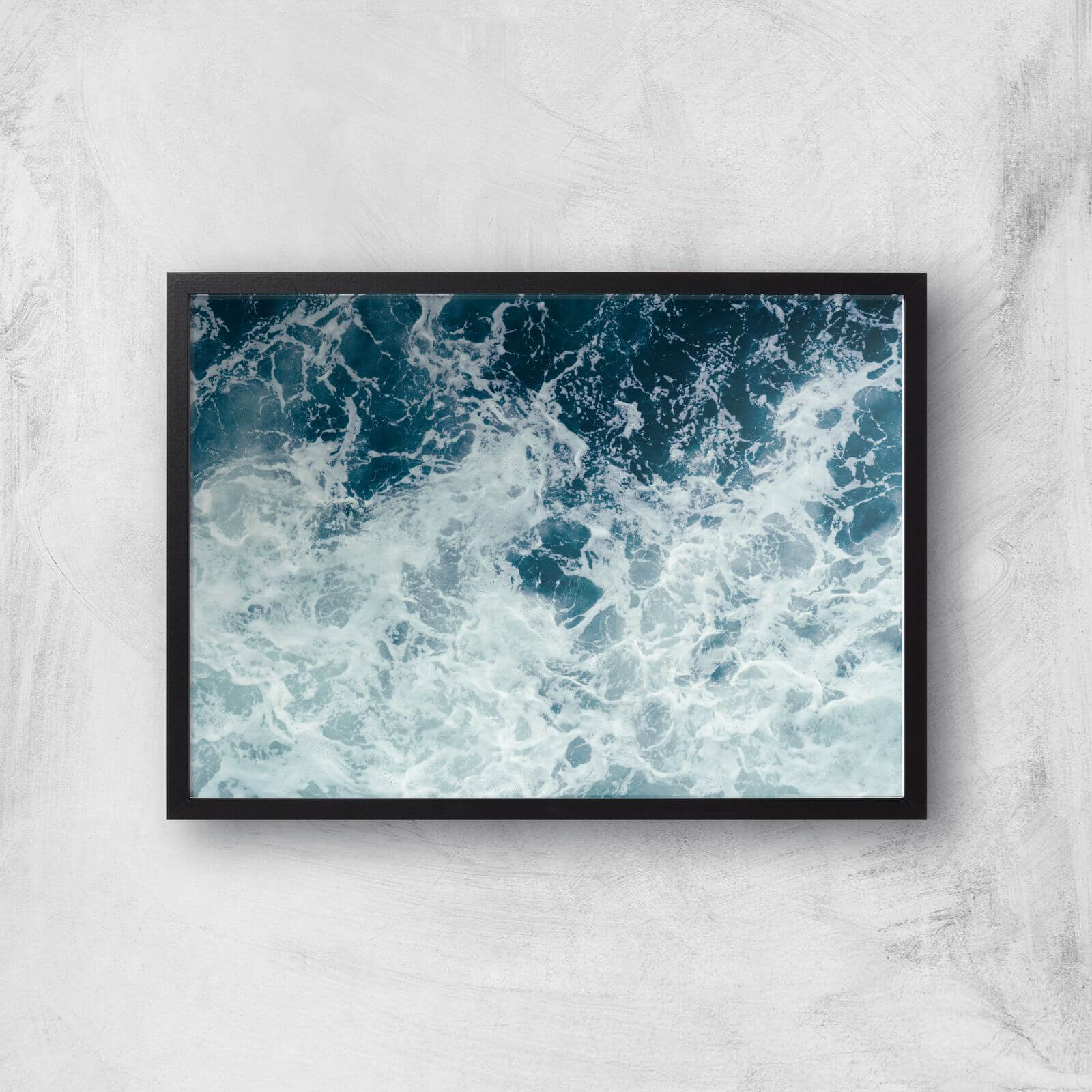 Wild Seas Giclee Art Print - A2 - Black Frame