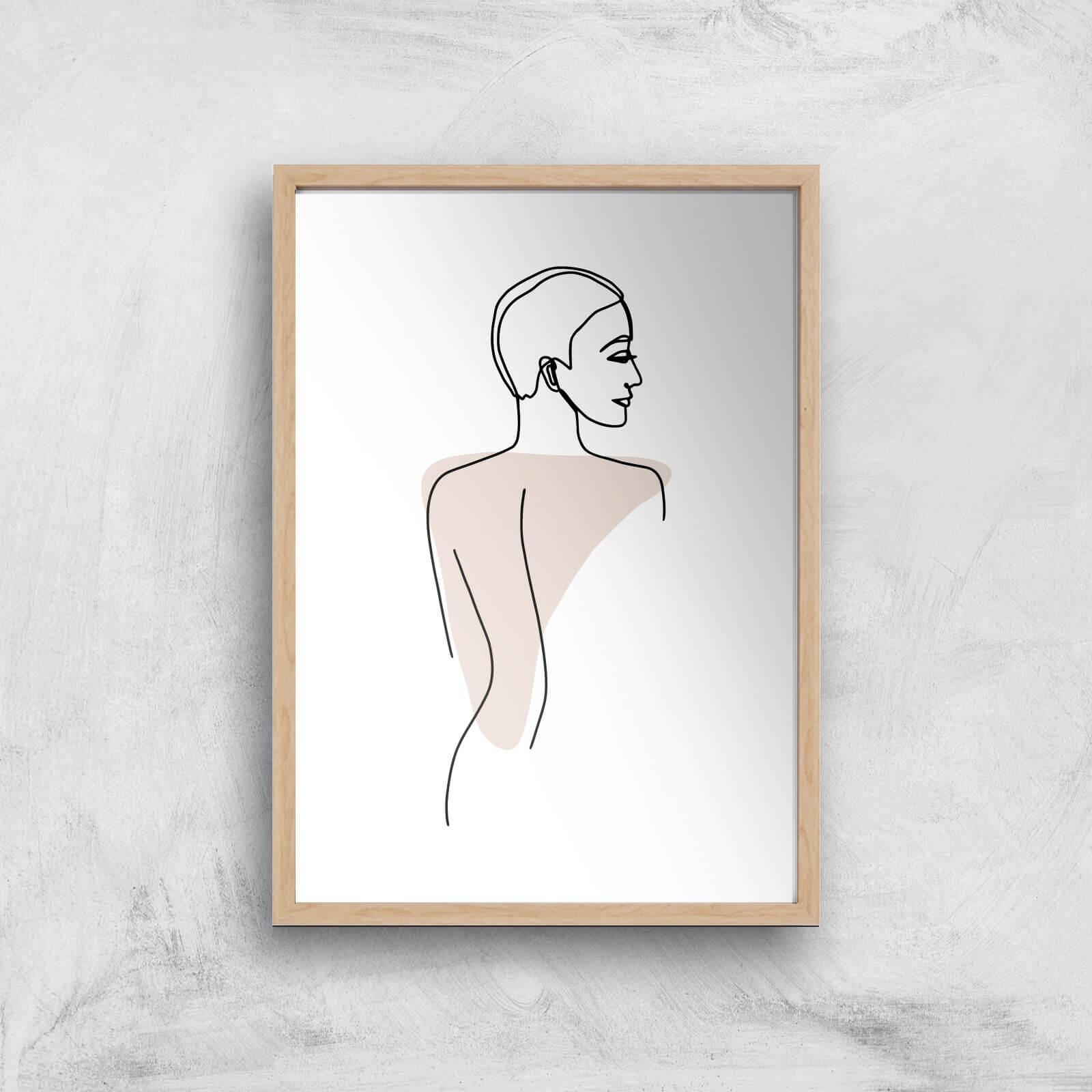 Follow Me Giclee Art Print - A4 - Wooden Frame