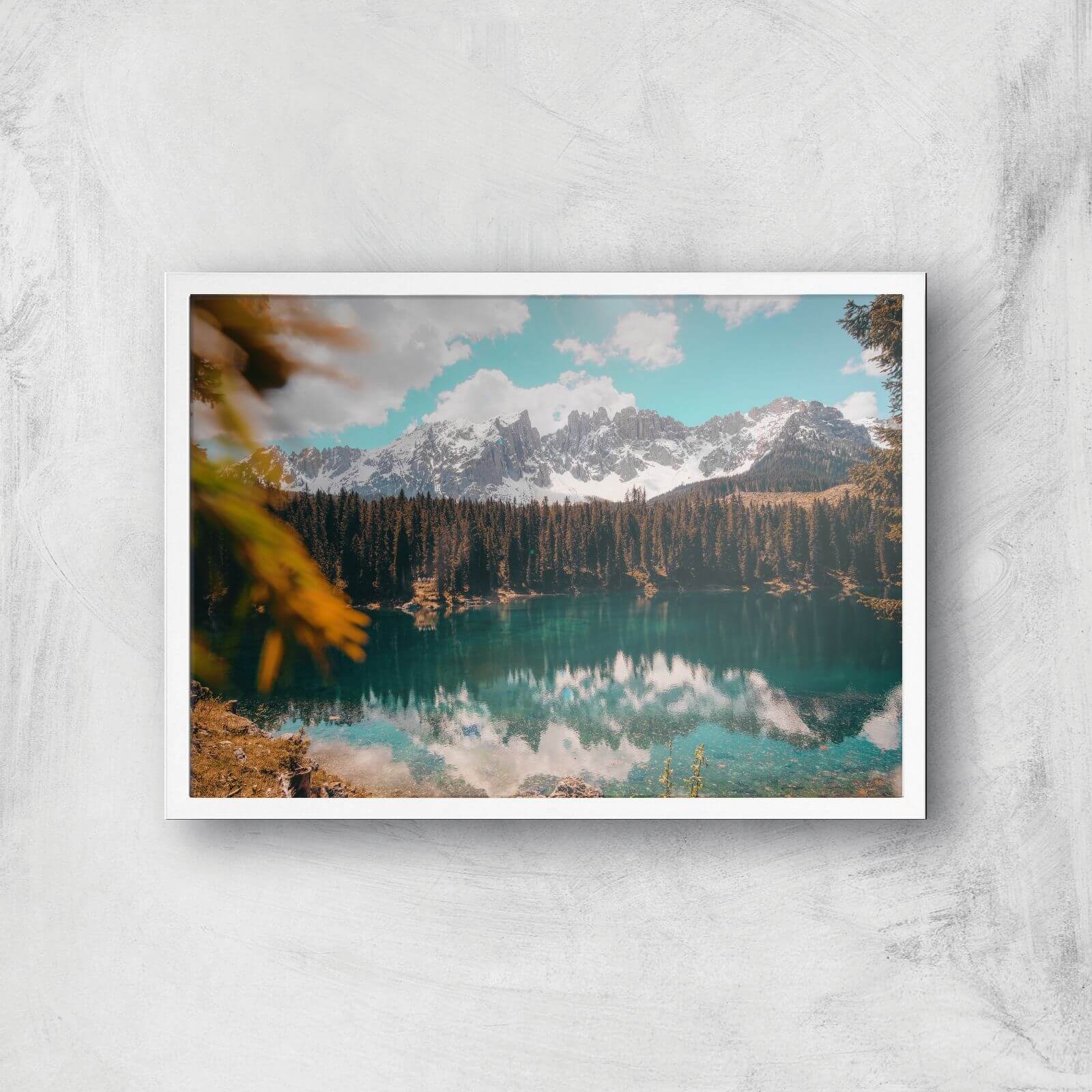 Lakeside View Giclee Art Print - A2 - White Frame