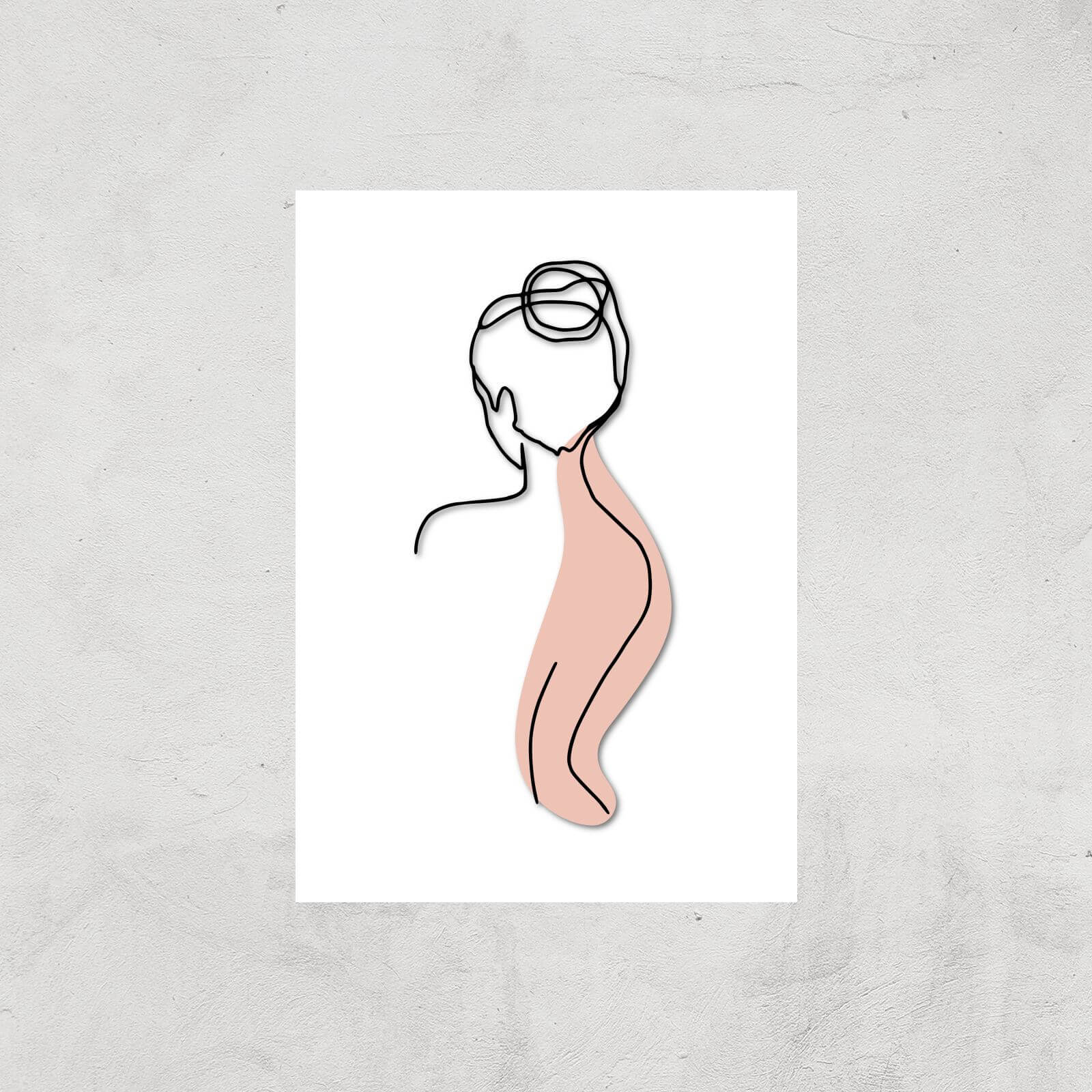 Neck Line Giclee Art Print - A4 - Print Only