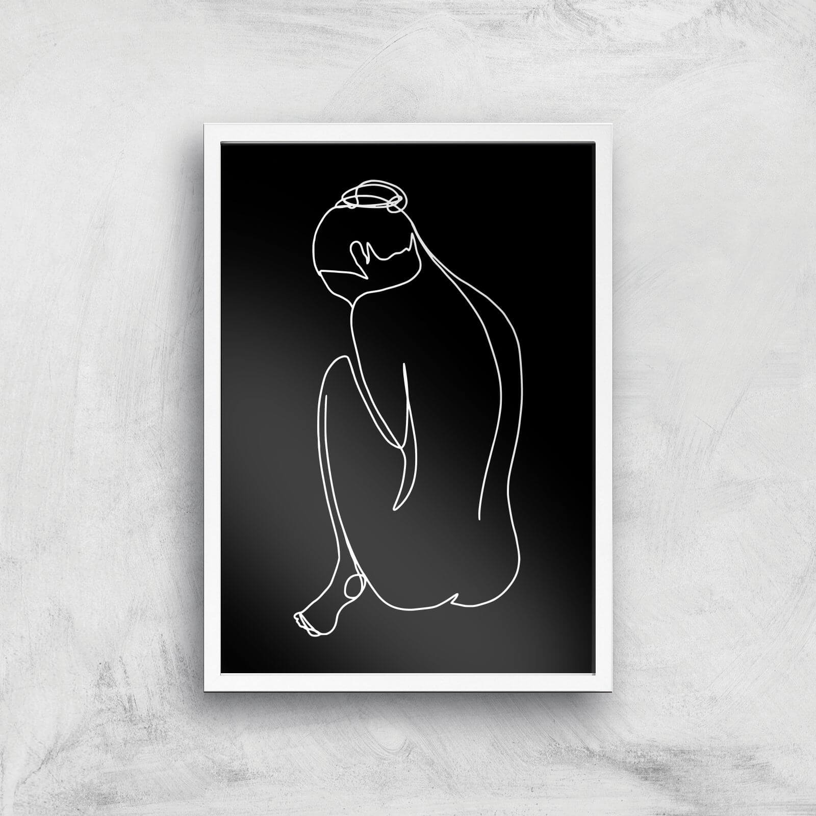 Feeling Sensitive Tonight Giclee Art Print - A2 - White Frame
