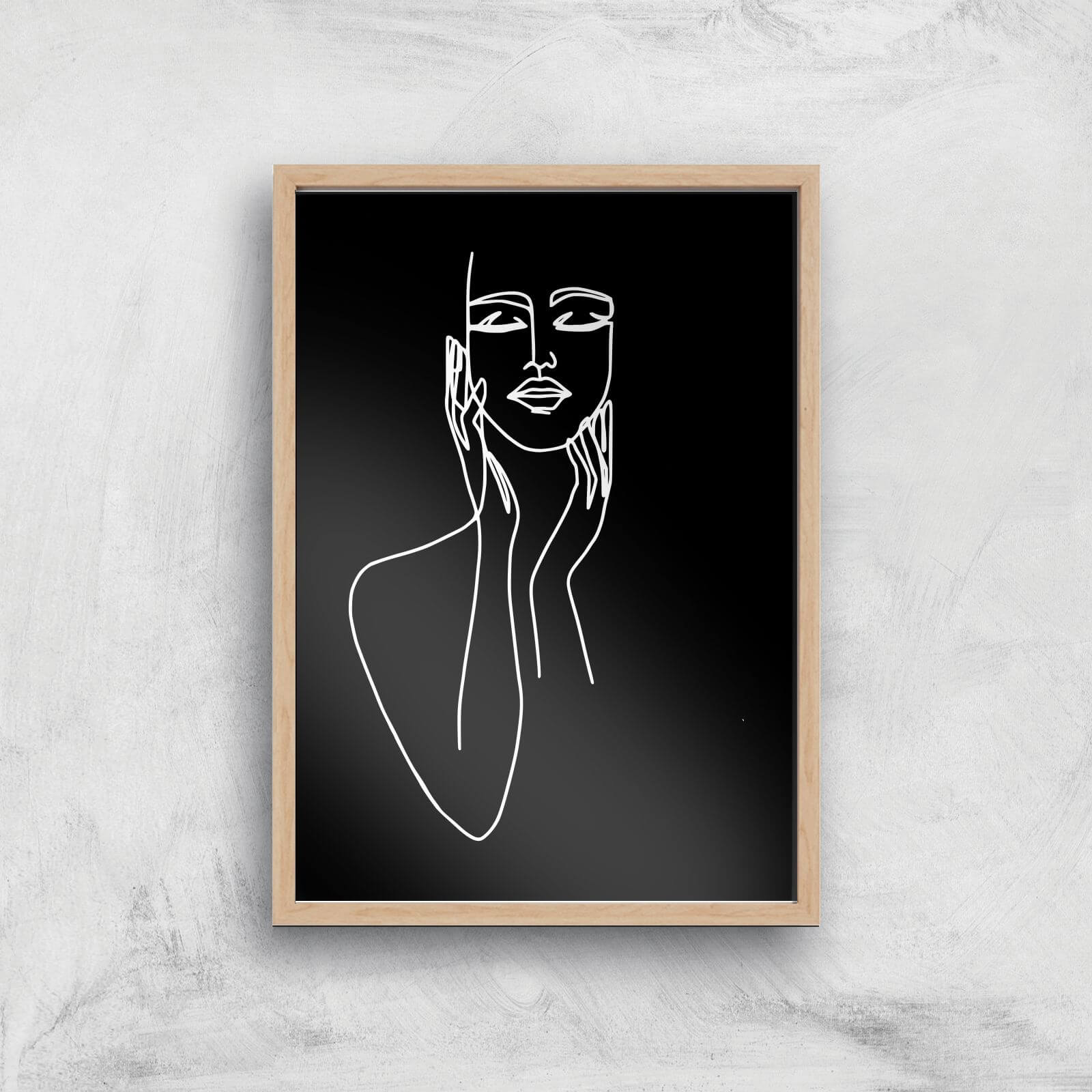 A Loving Touch Touch Giclee Art Print - A2 - Wooden Frame