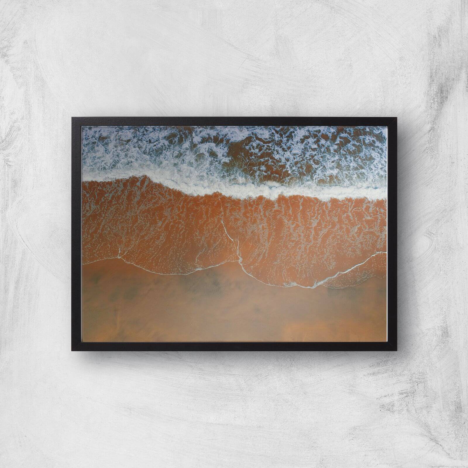 Receding Shoreline Giclee Art Print - A3 - Black Frame