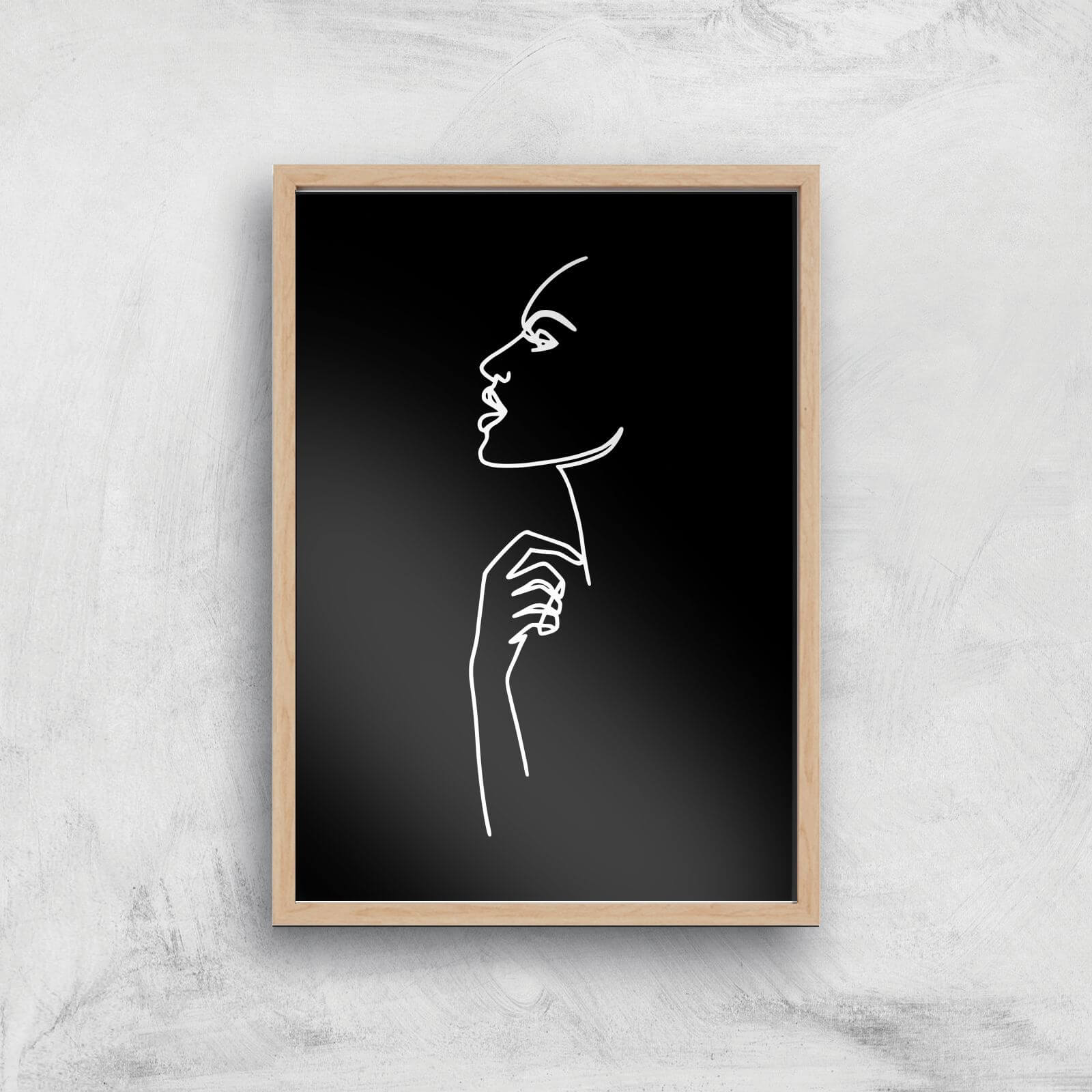 Got Something In My Throat Tonight Giclee Art Print - A2 - Wooden Frame