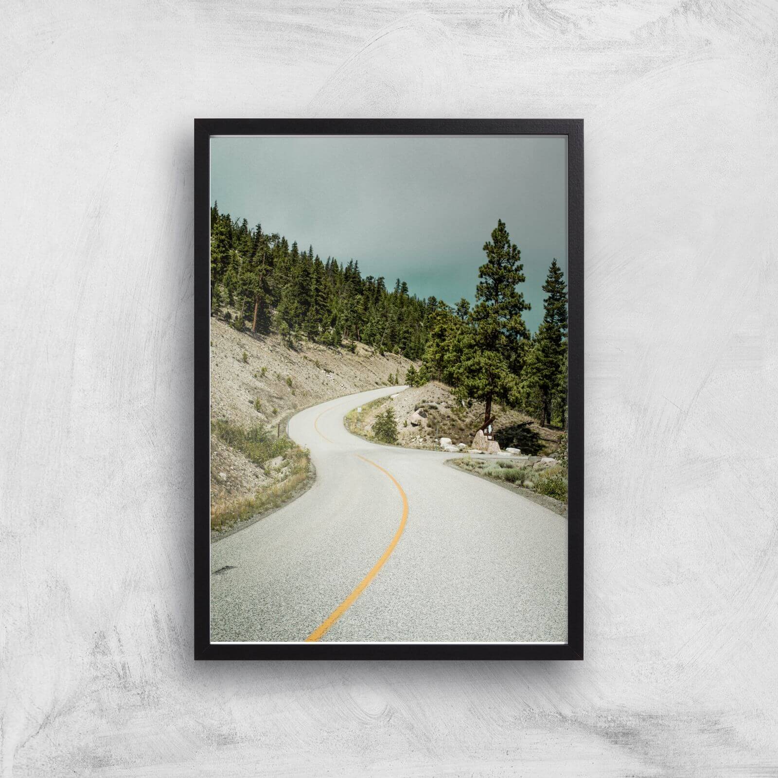 Road To Nowhere Giclee Art Print - A3 - Black Frame