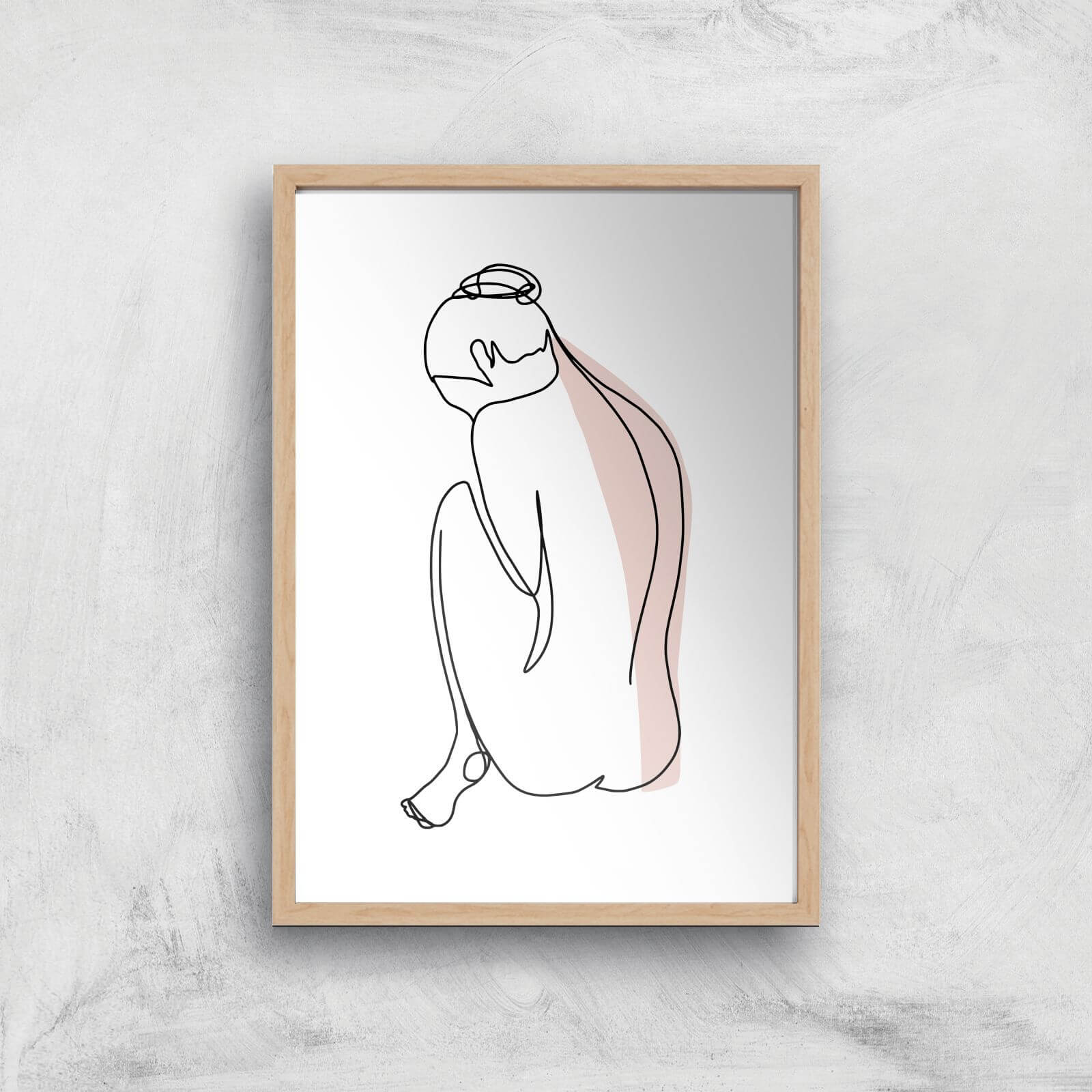 Feeling Sensitive Giclee Art Print - A4 - Wooden Frame