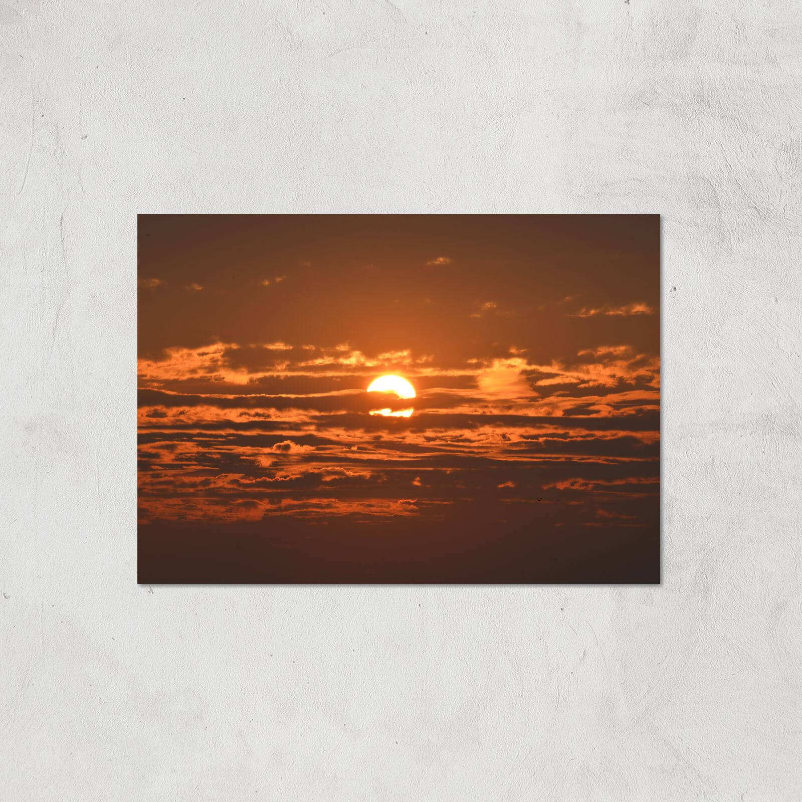 Sun Hidden By Clouds Giclee Art Print - A2 - Print Only