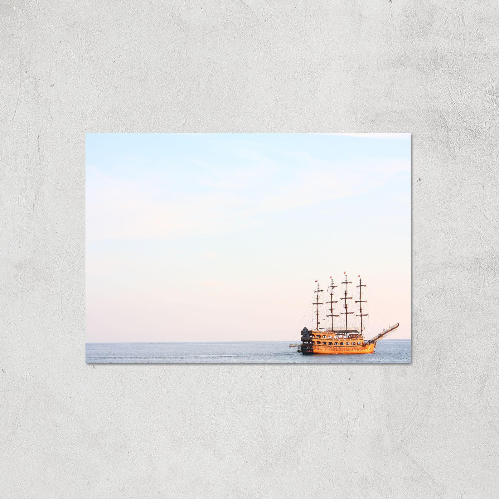Vintage Ship Giclee Art Print - A2 - Print Only