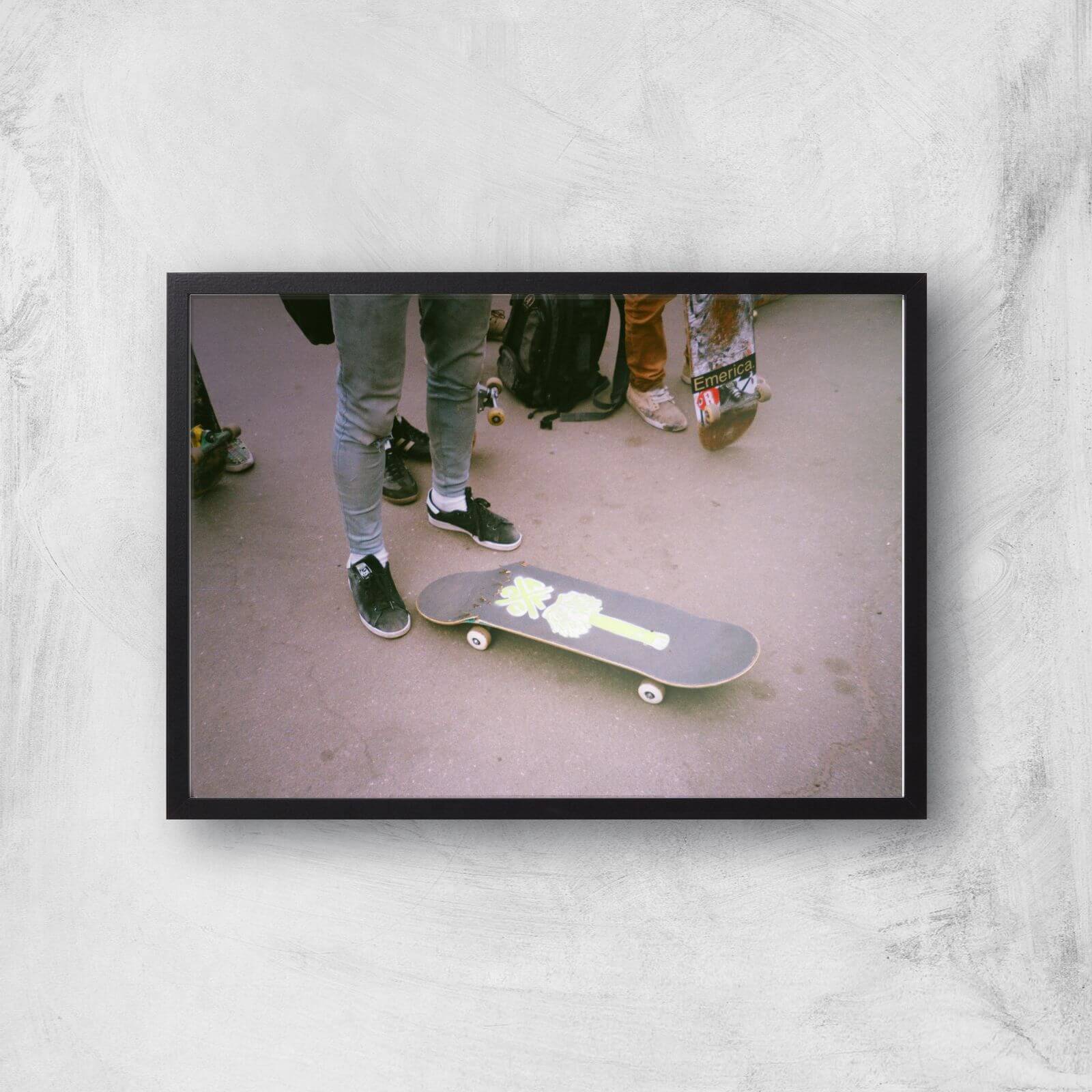 Broken Board Giclee Art Print - A3 - Black Frame