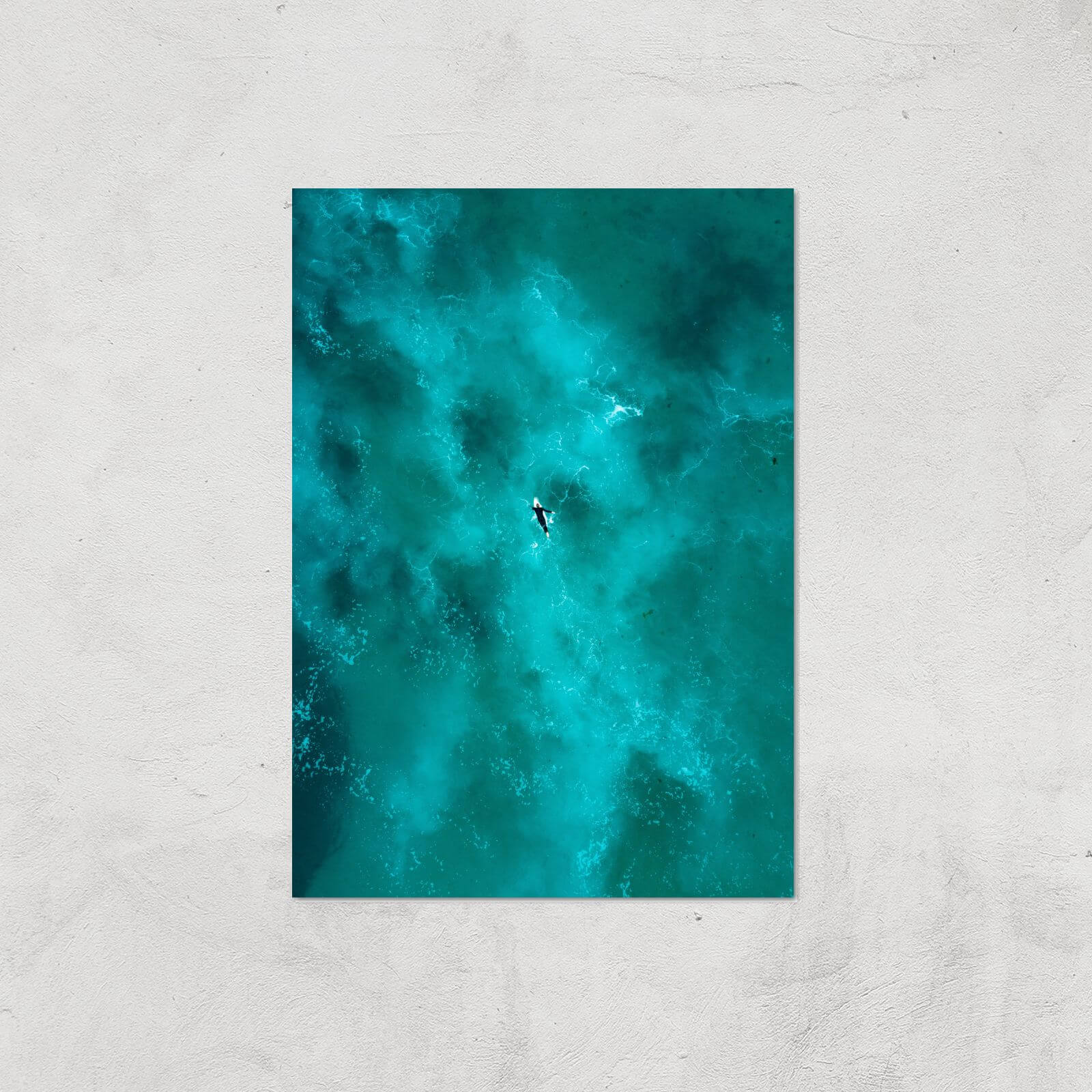 Solitary Surfer Giclee Art Print - A3 - Print Only