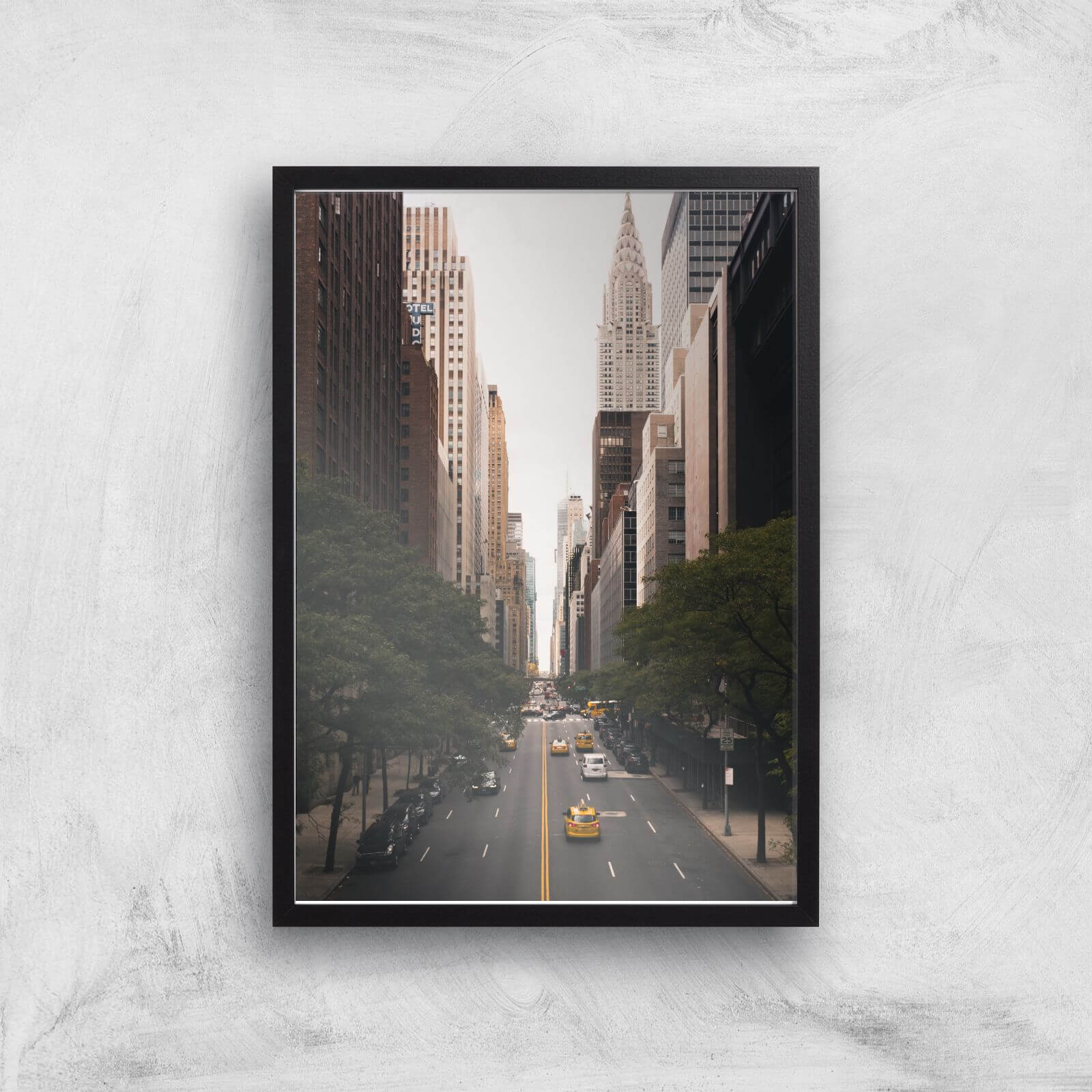 New York City Giclee Art Print - A3 - Black Frame