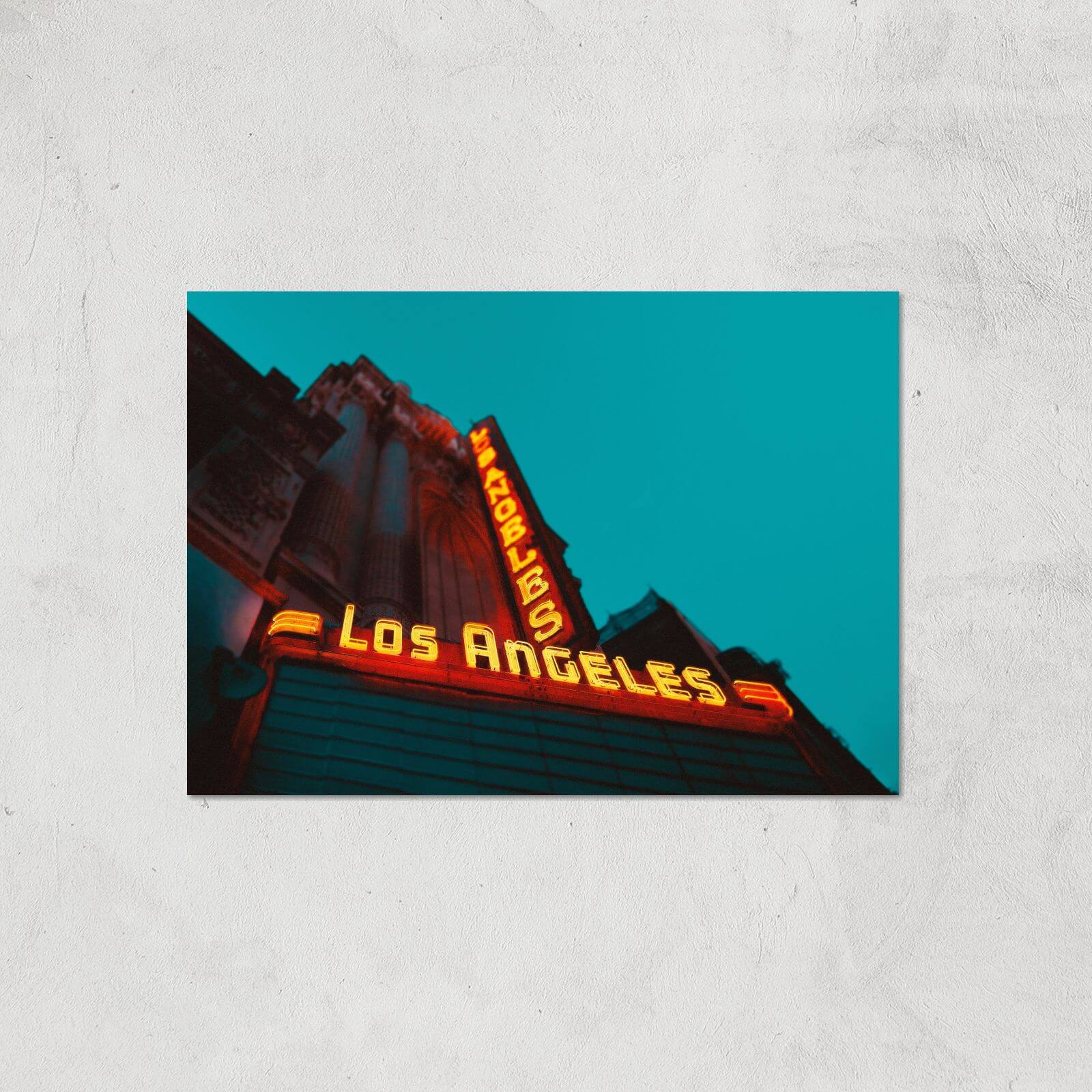 Neon Los Angeles Giclee Art Print - A2 - Print Only