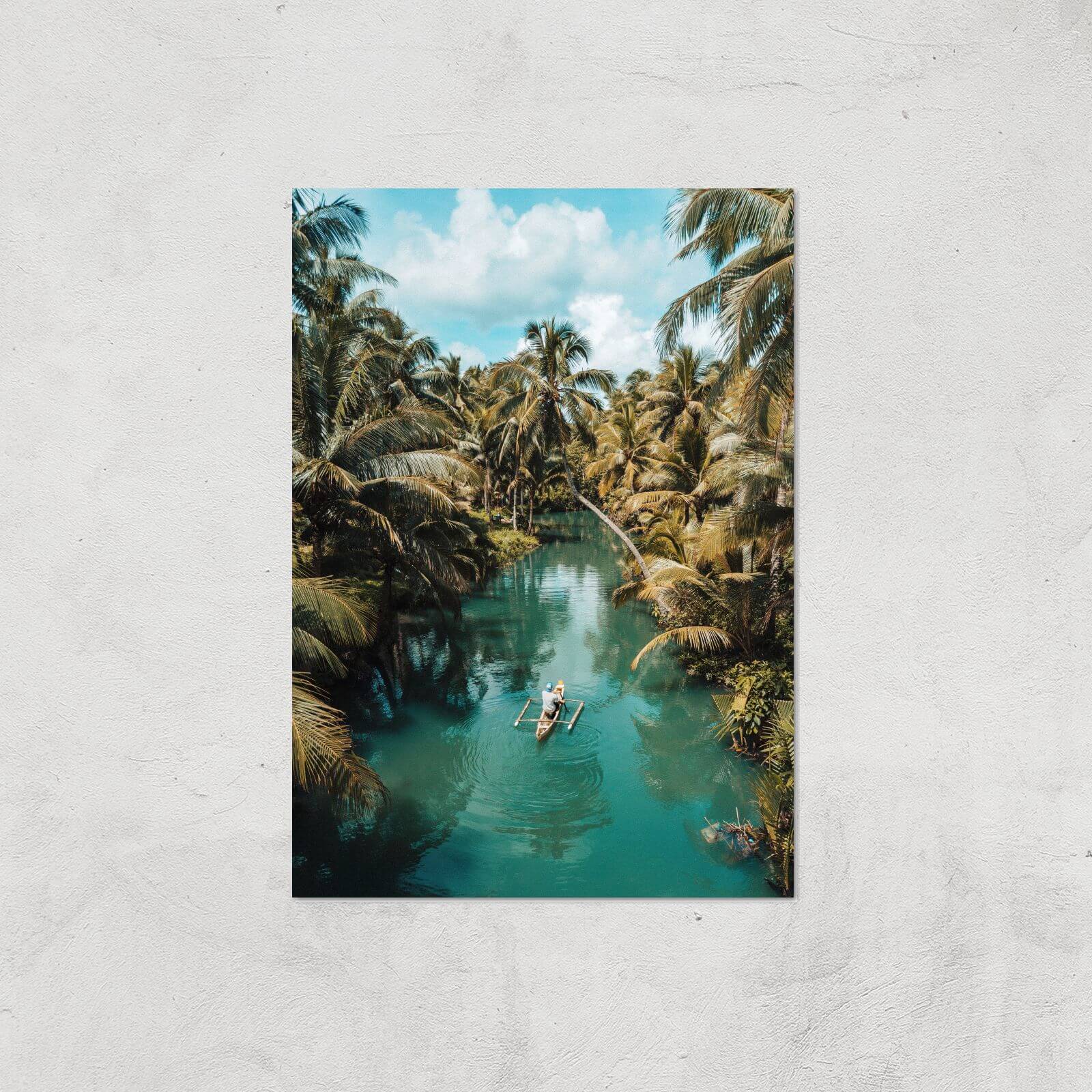 Tropical Canoe Ride Giclee Art Print - A2 - Print Only