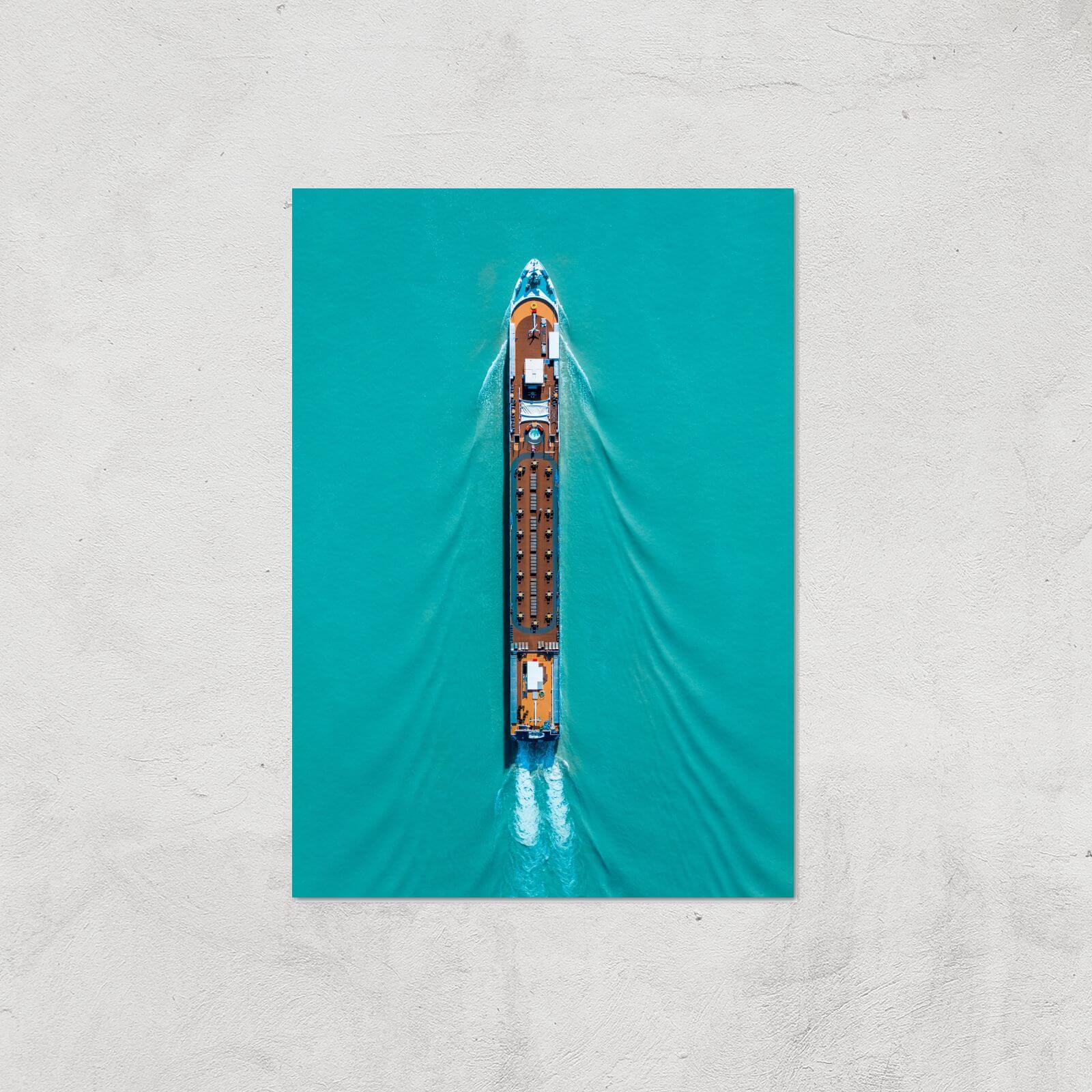 Cutting Through The Waves Giclee Art Print - A3 - Print Only